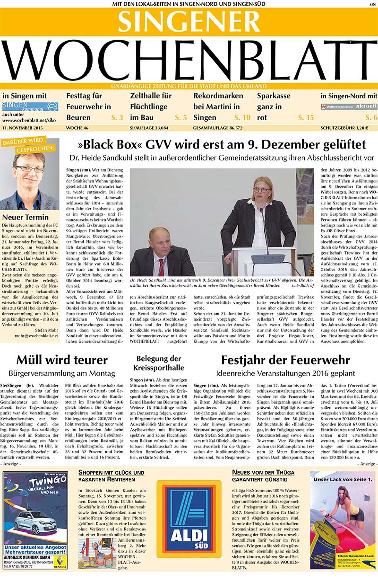 Ausgabe 46 vom 11. November 2015