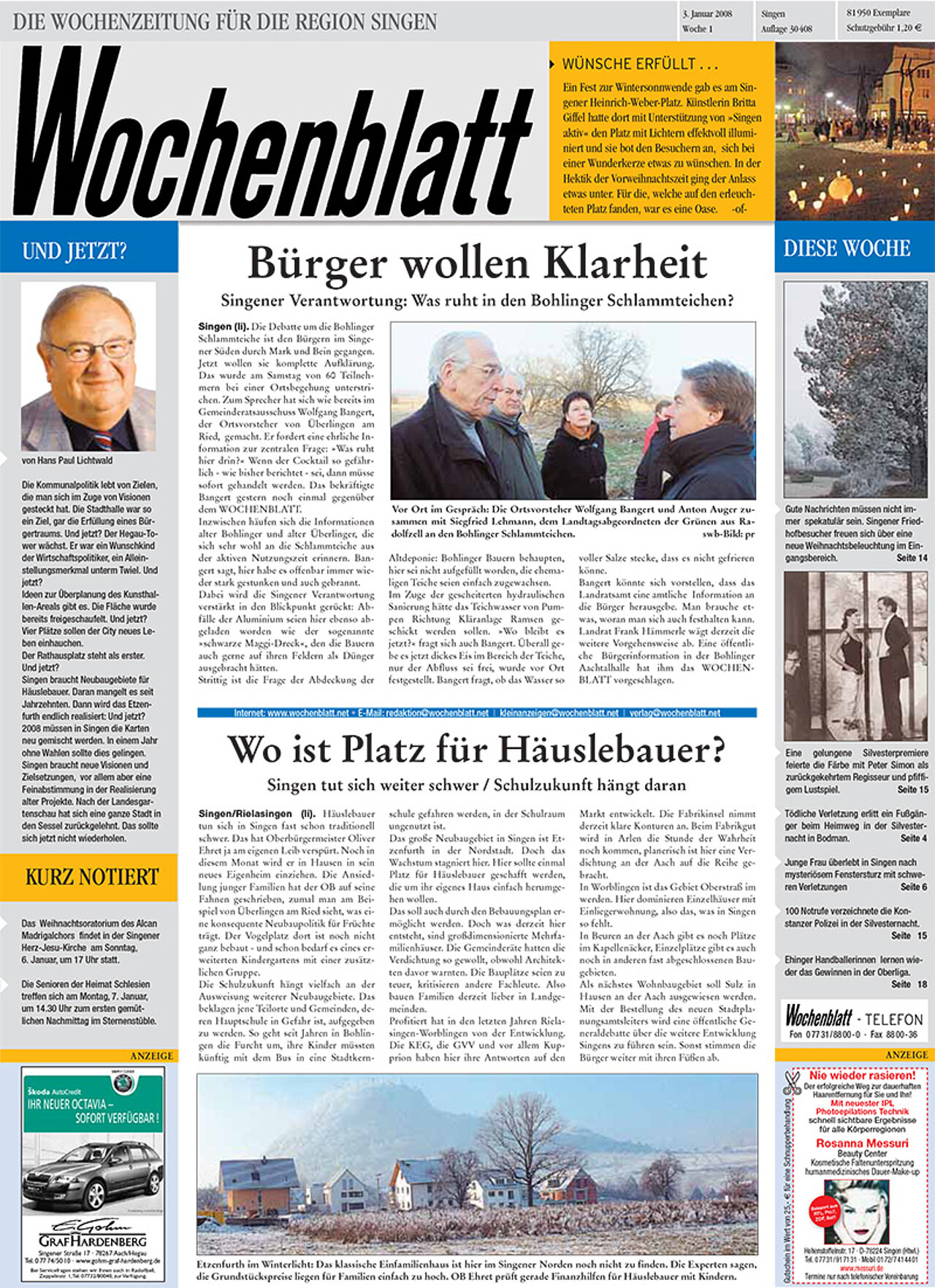 Ausgabe 01 vom 03. Januar 2008