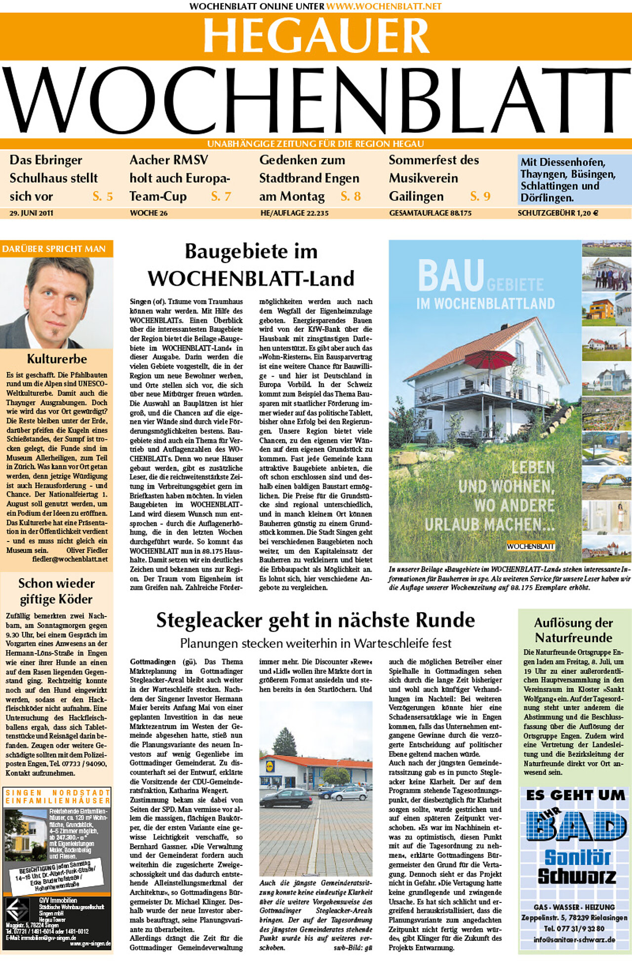 Ausgabe 26 vom 29. Juni 2011