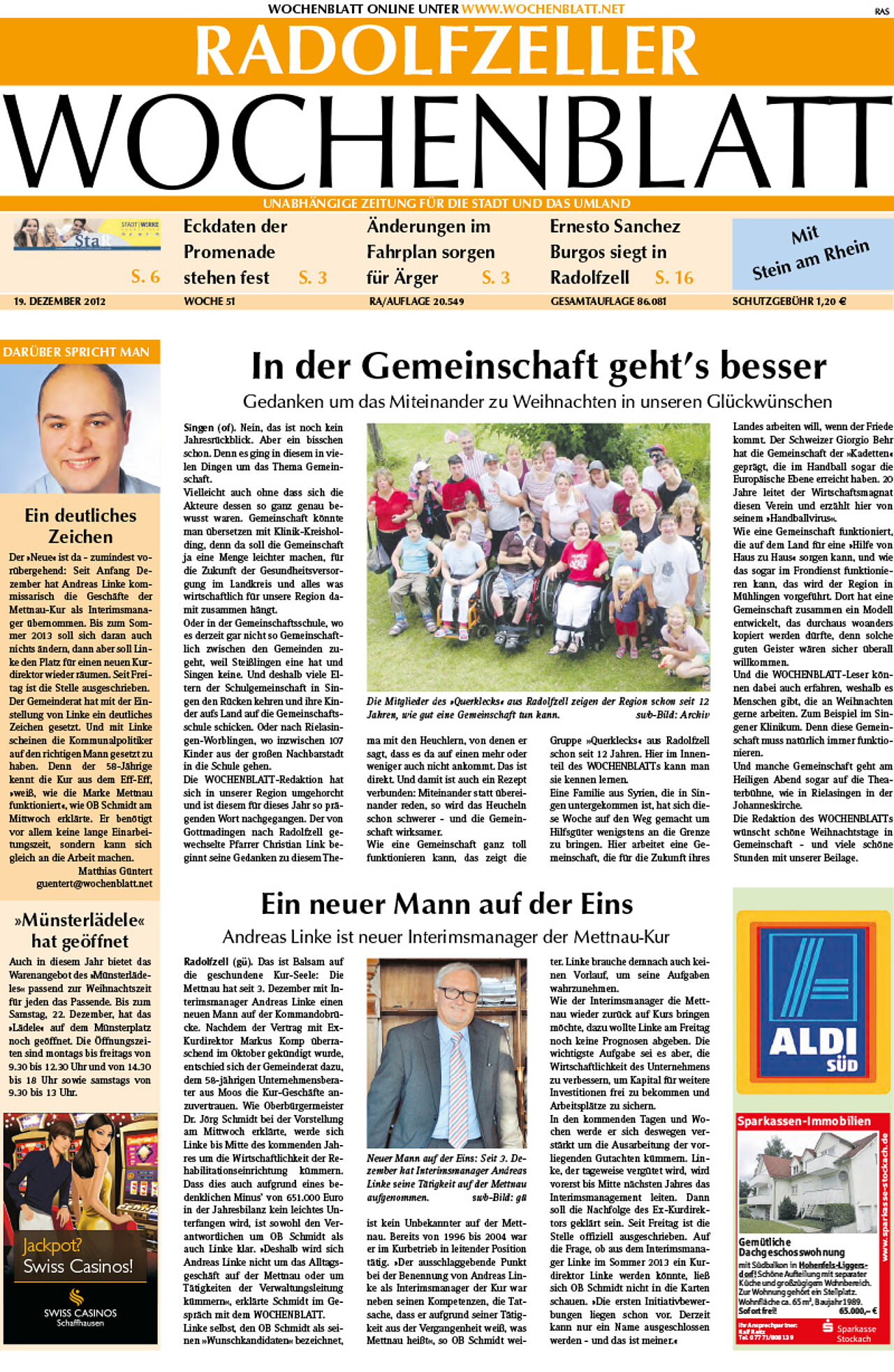 Ausgabe 51 vom 19. Dezember 2012
