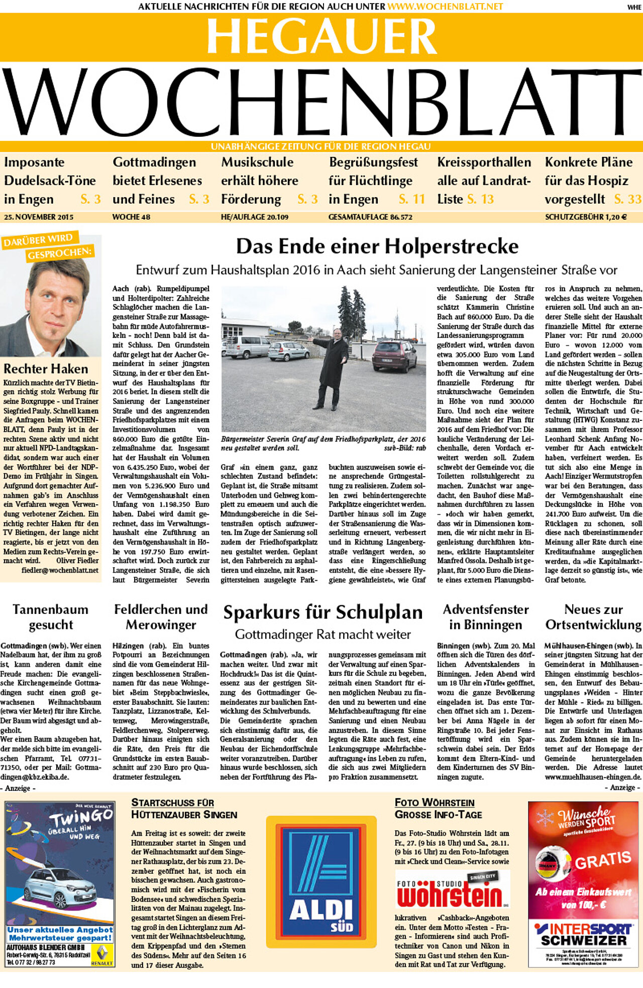Ausgabe 48 vom 25. November 2015