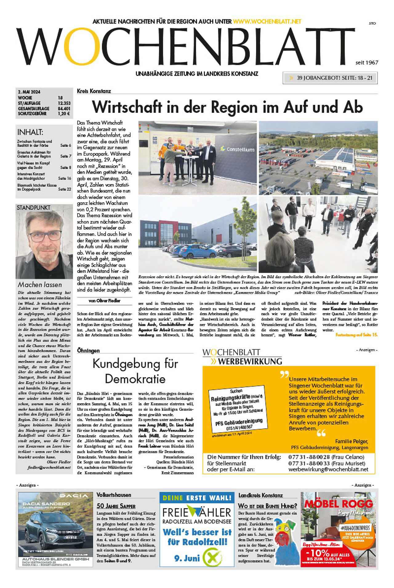 Ausgabe 18 vom 02. Mai 2024