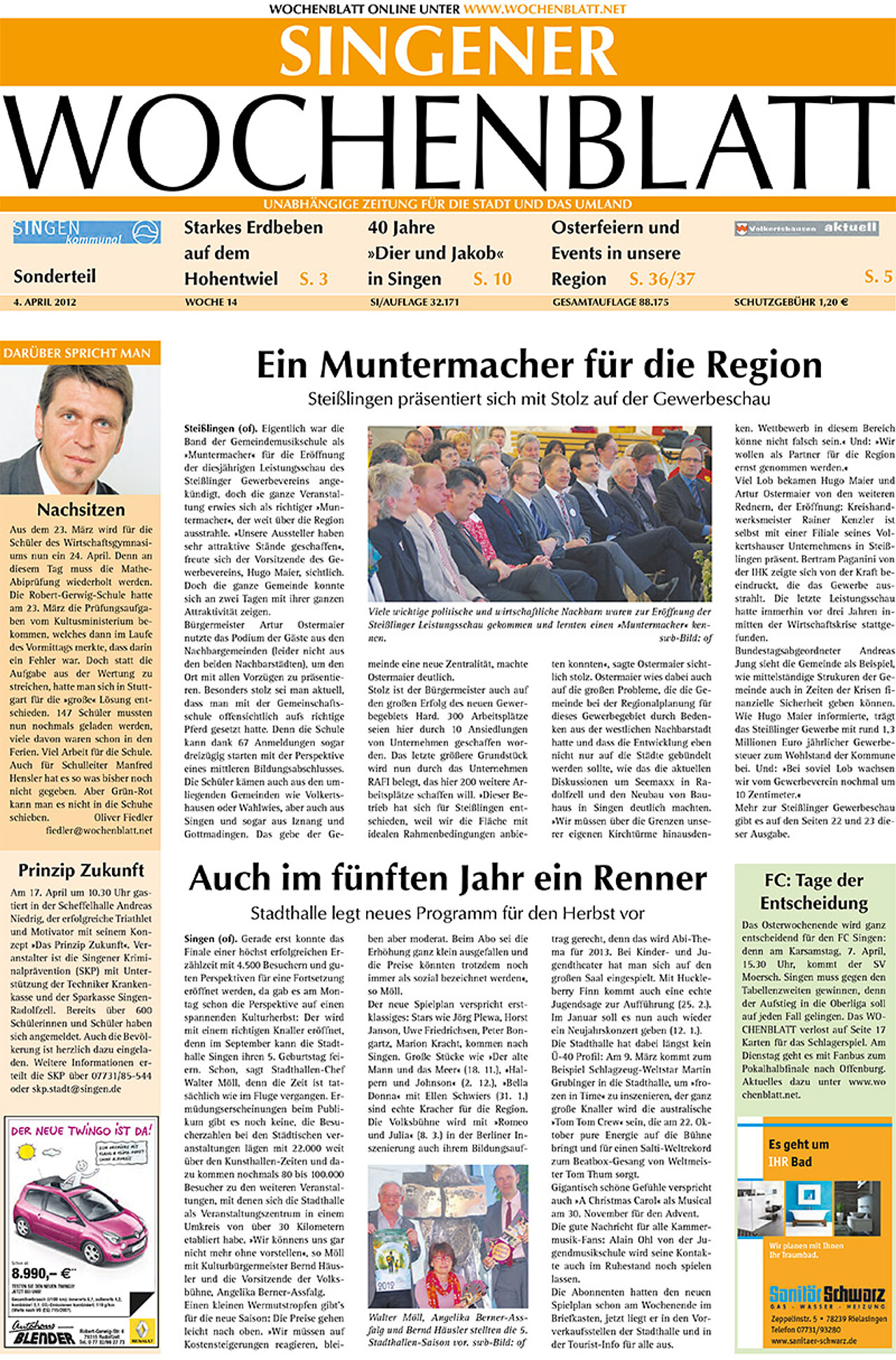 Ausgabe 14 vom 04. April 2012