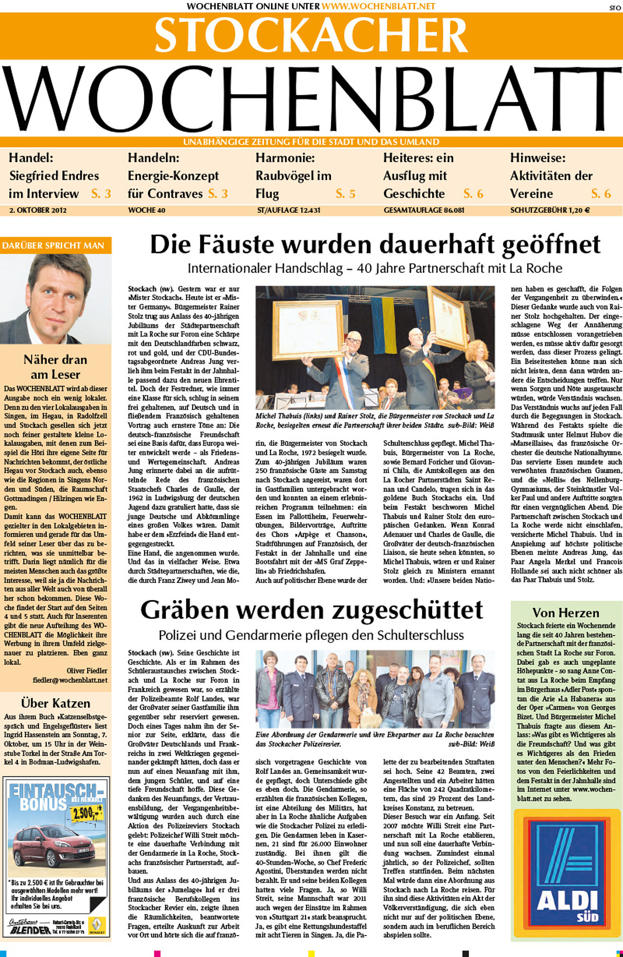 Ausgabe 40 vom 02. Oktober 2012