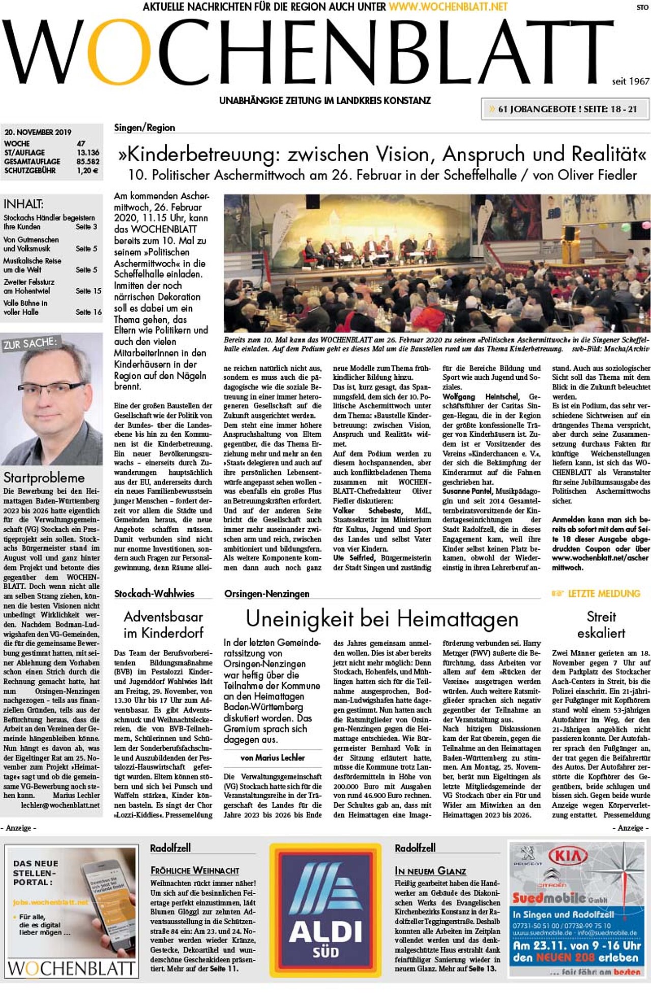 Ausgabe 47 vom 20. November 2019