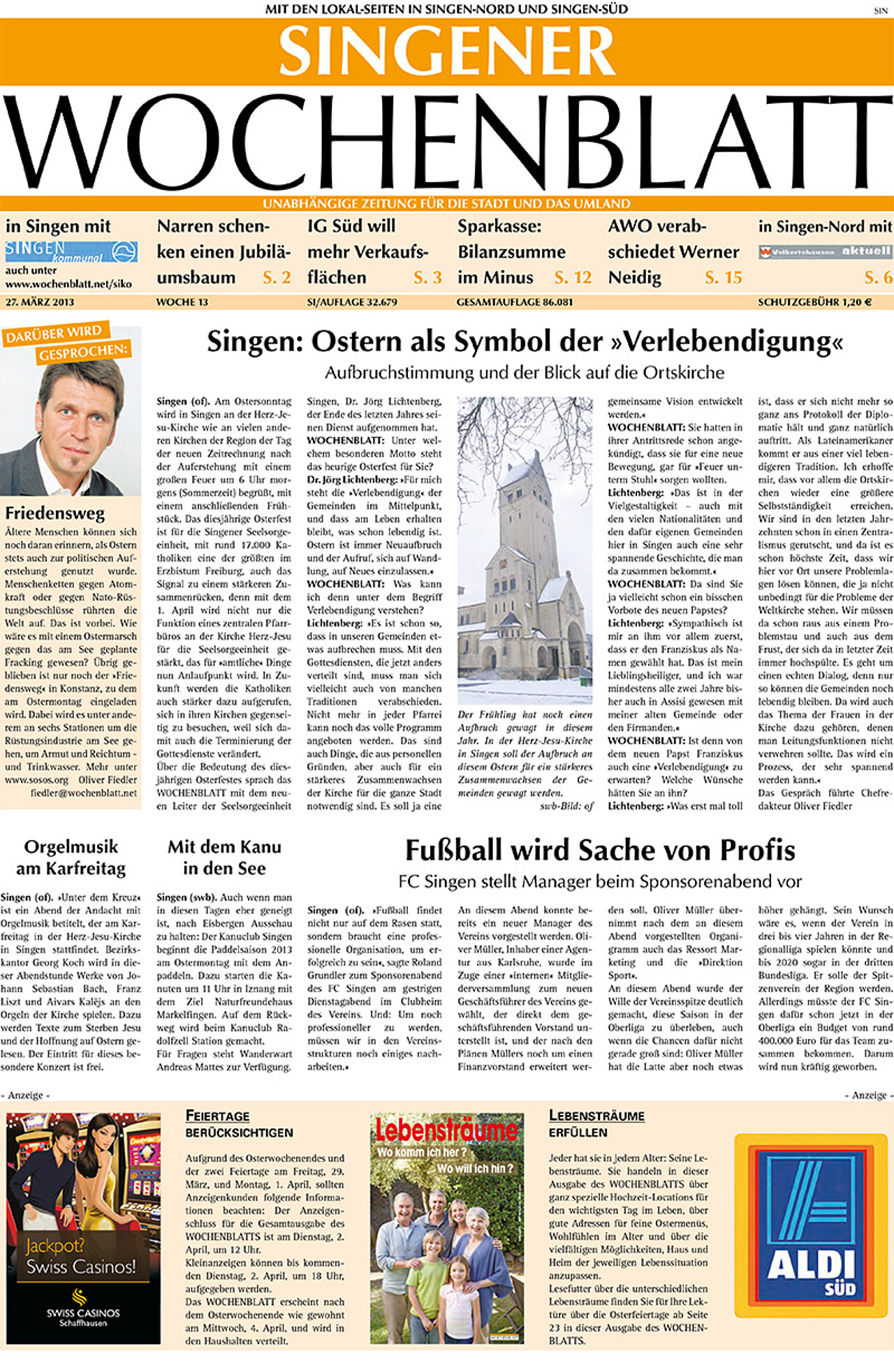 Ausgabe 13 vom 27. März 2013