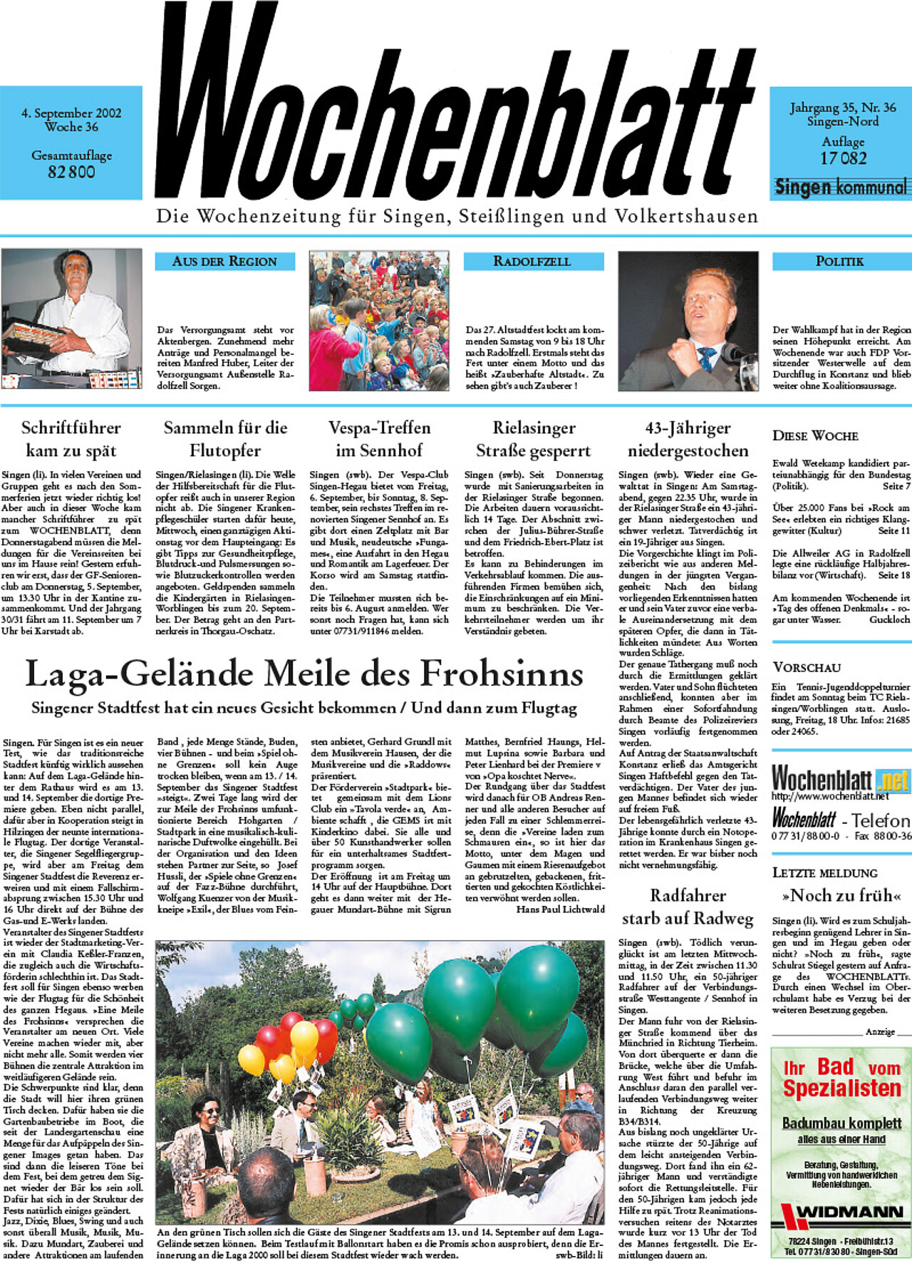 Ausgabe 36 vom 04. September 2002