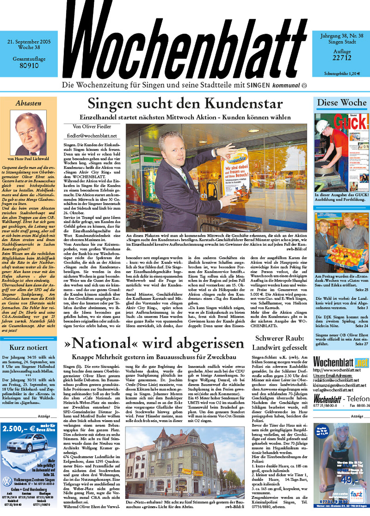 Ausgabe 38 vom 21. September 2005
