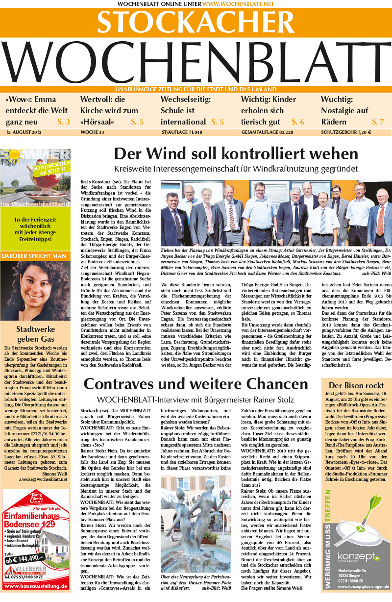 Ausgabe 33 vom 15. August 2012