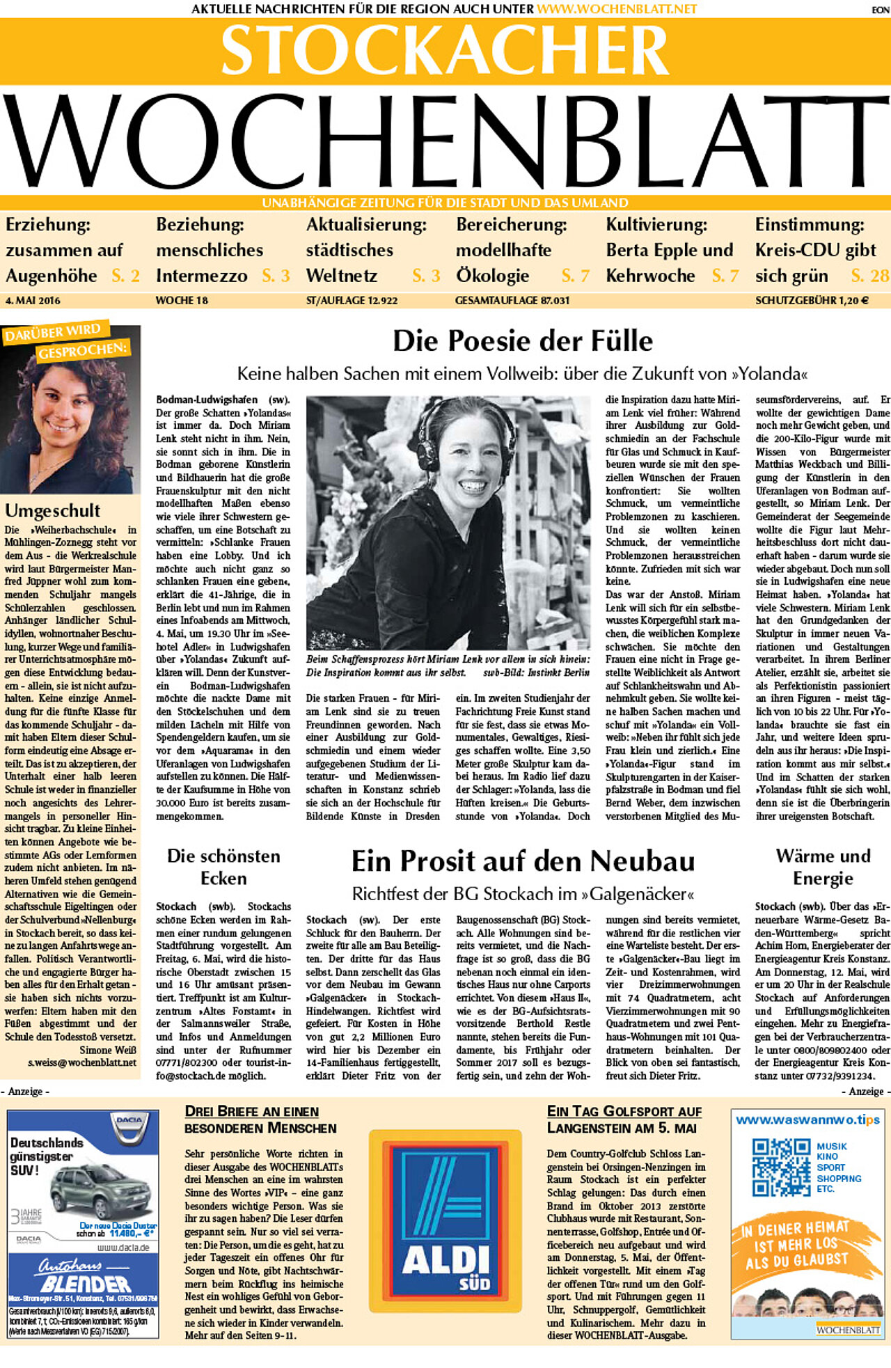 Ausgabe 18 vom 04. Mai 2016