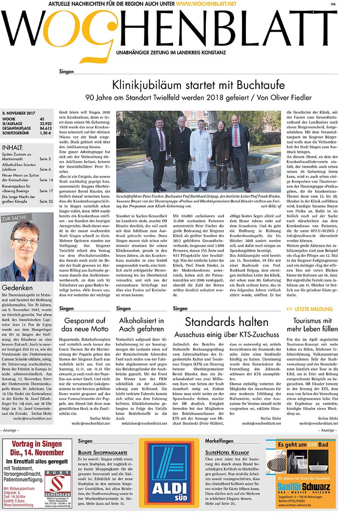 Ausgabe 45 vom 08. November 2017