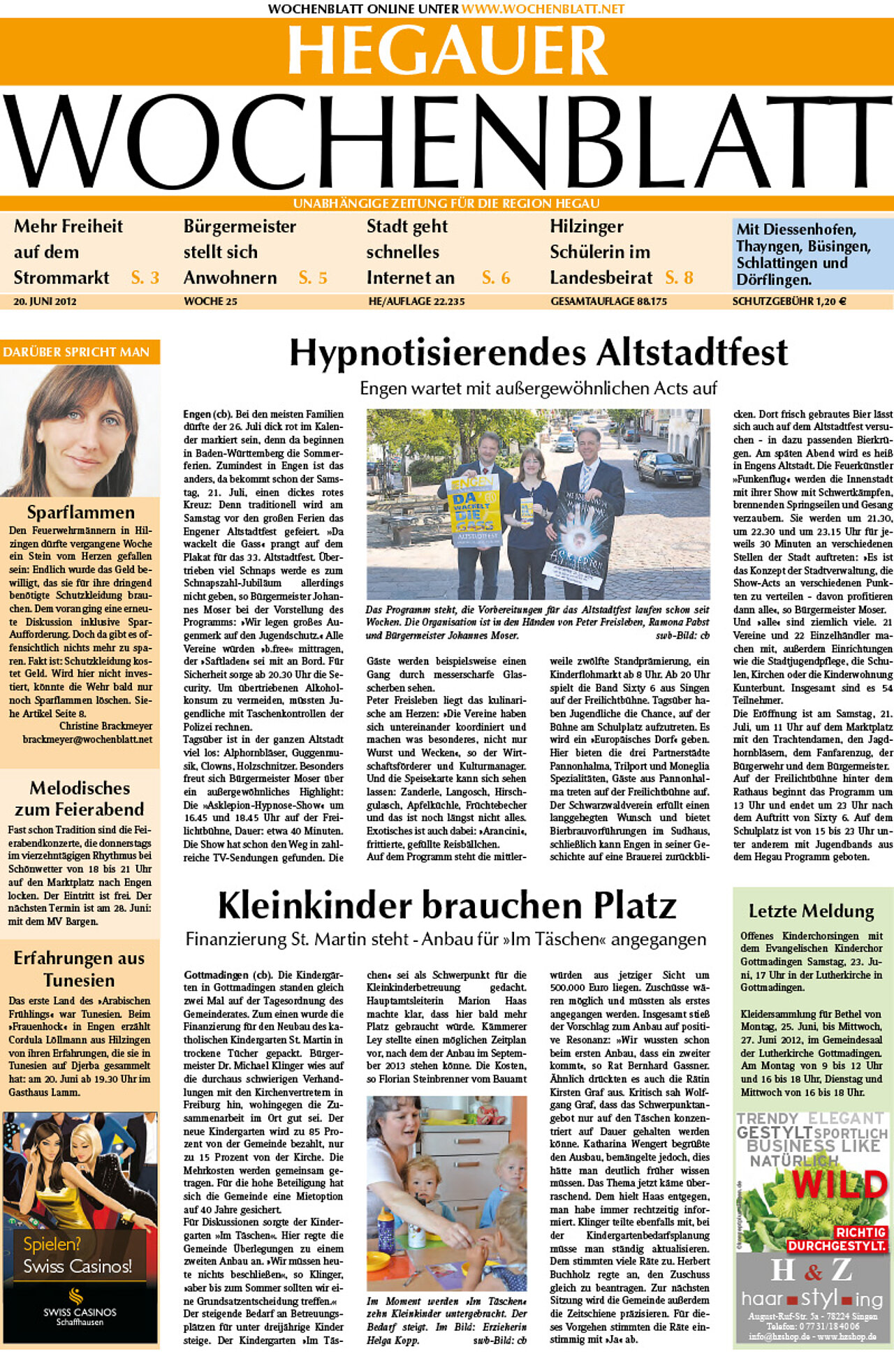 Ausgabe 25 vom 20. Juni 2012