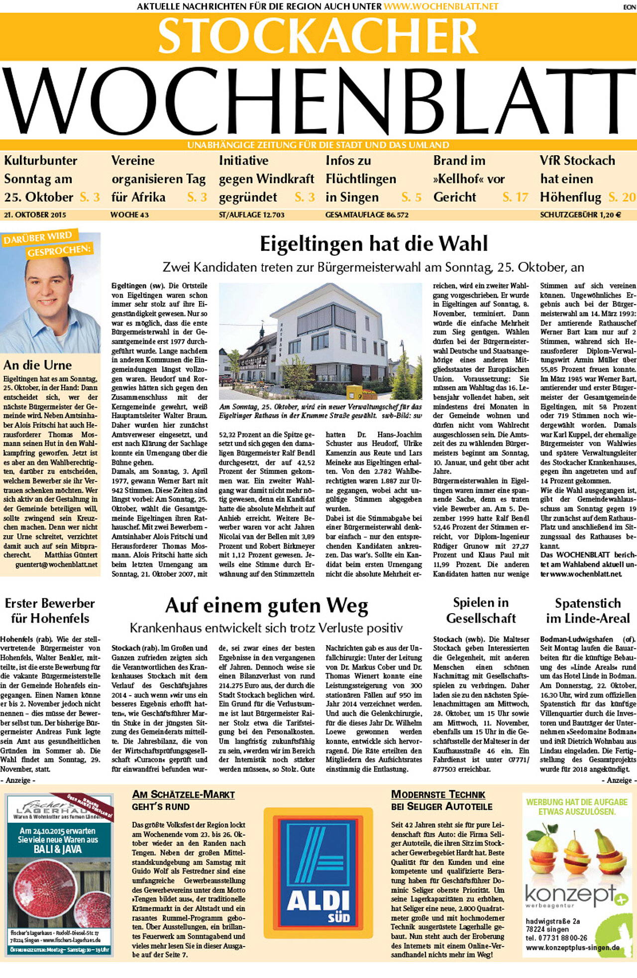 Ausgabe 43 vom 21. Oktober 2015