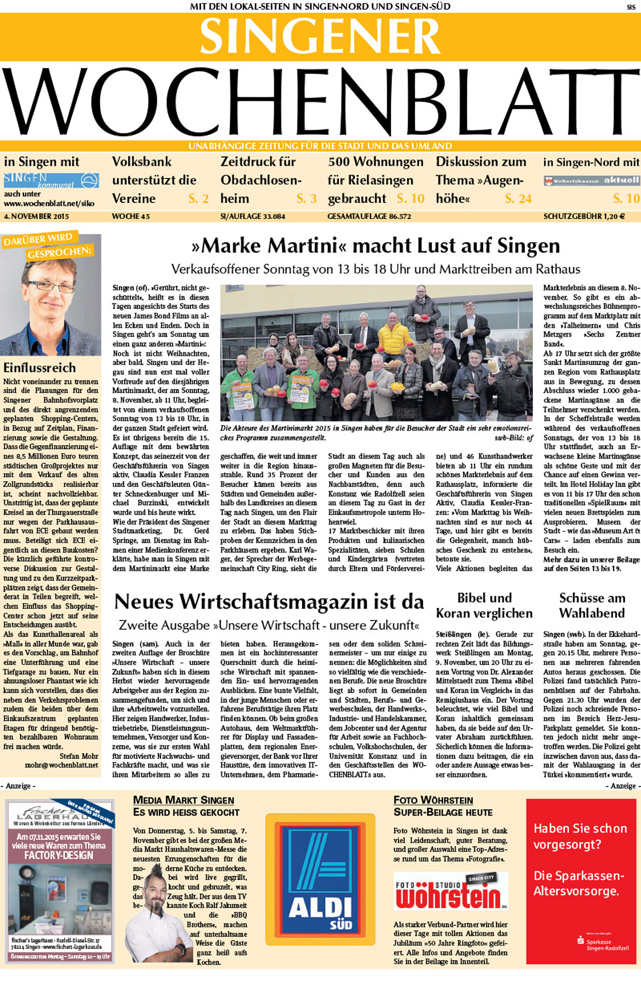 Ausgabe 45 vom 04. November 2015