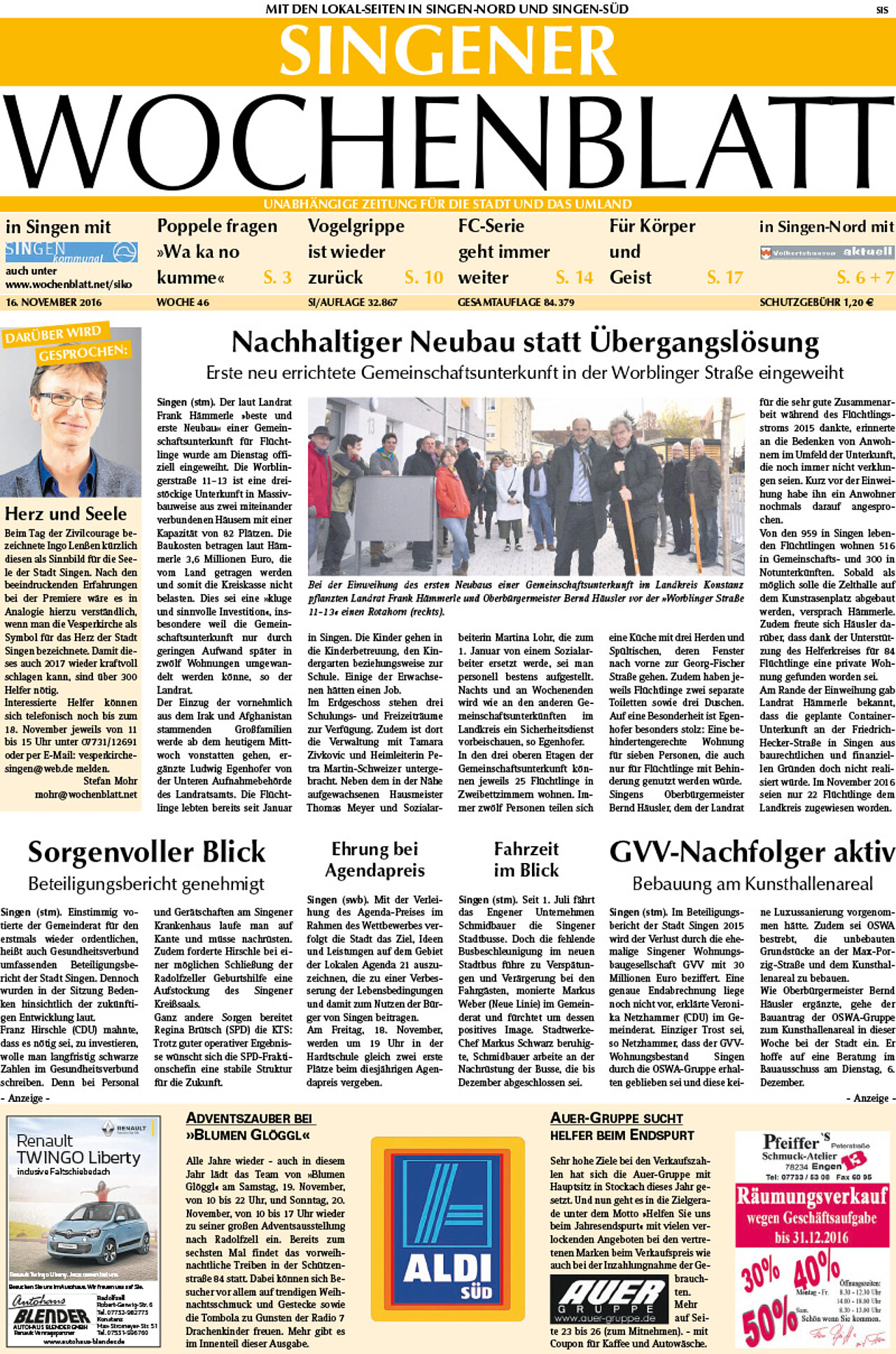 Ausgabe 46 vom 16. November 2016