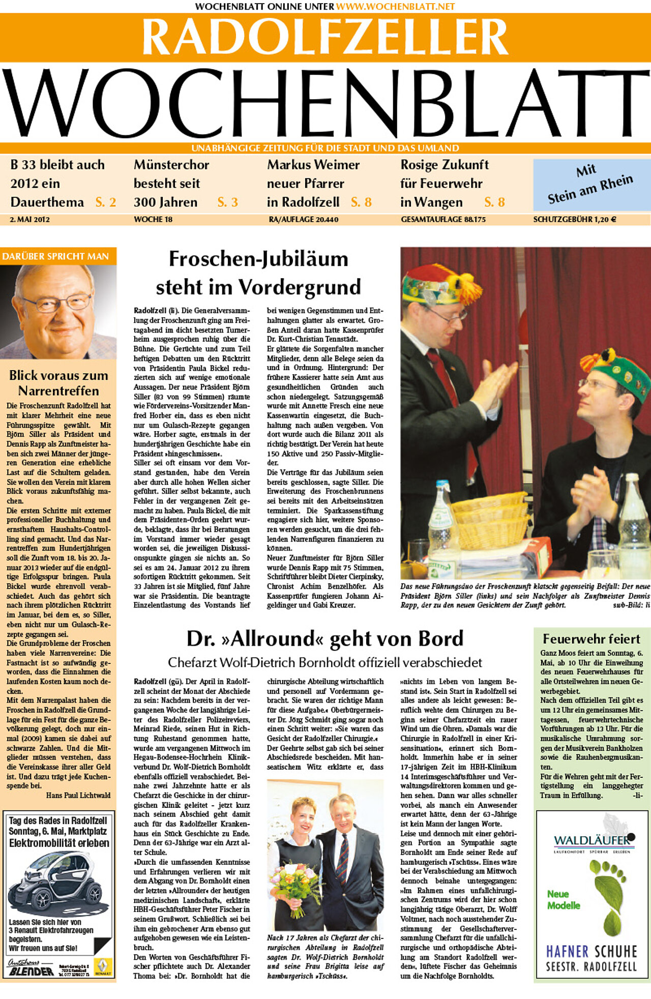 Ausgabe 18 vom 02. Mai 2012
