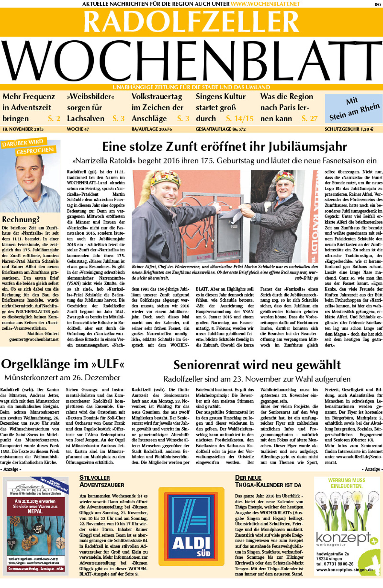 Ausgabe 47 vom 18. November 2015