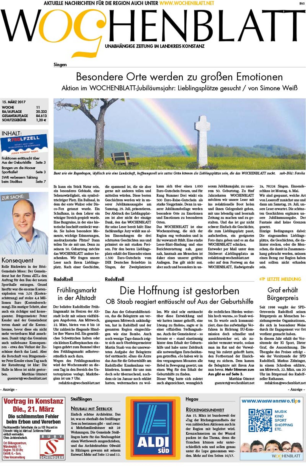 Ausgabe 11 vom 15. März 2017