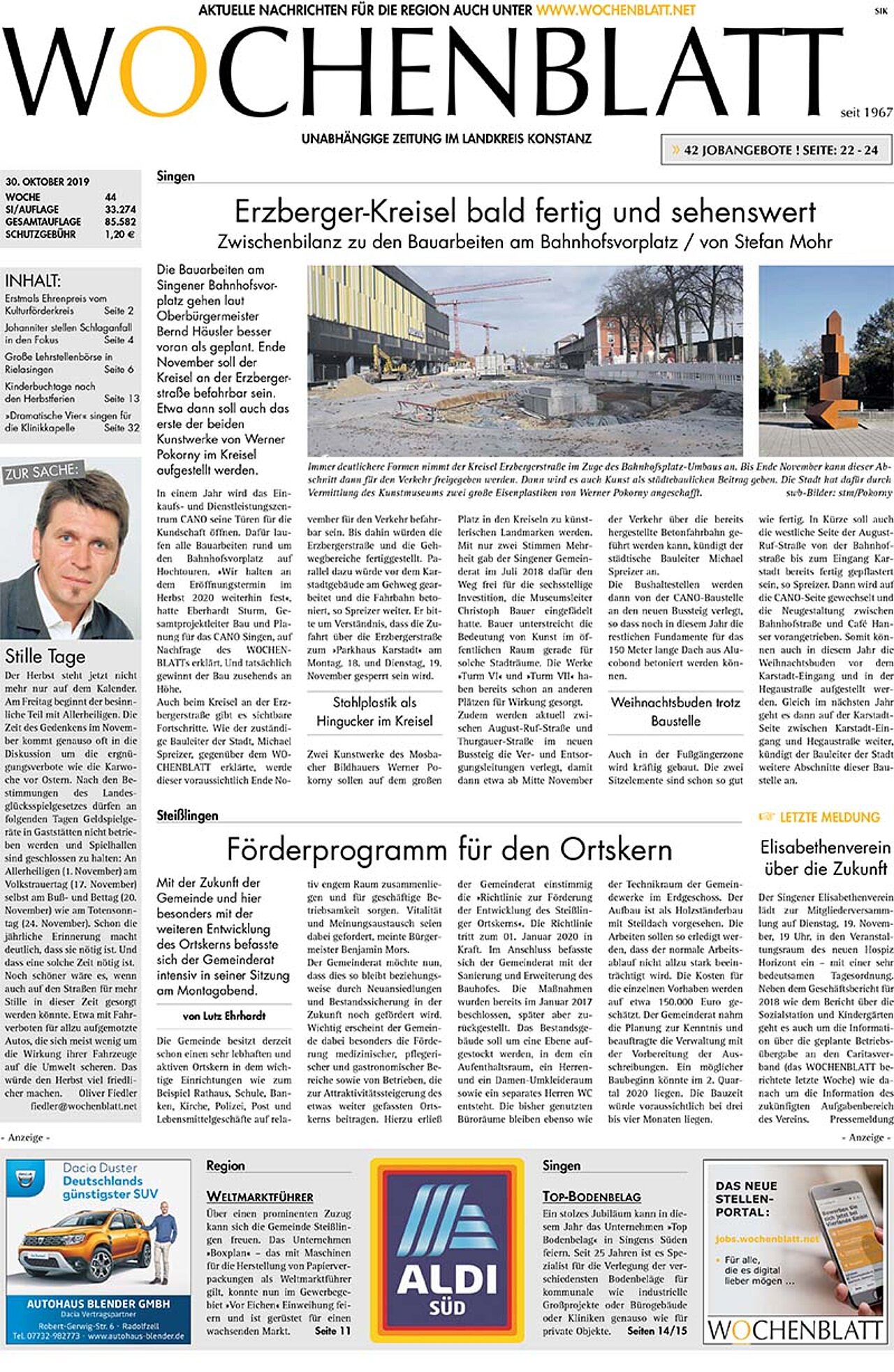 Ausgabe 44 vom 30. Oktober 2019