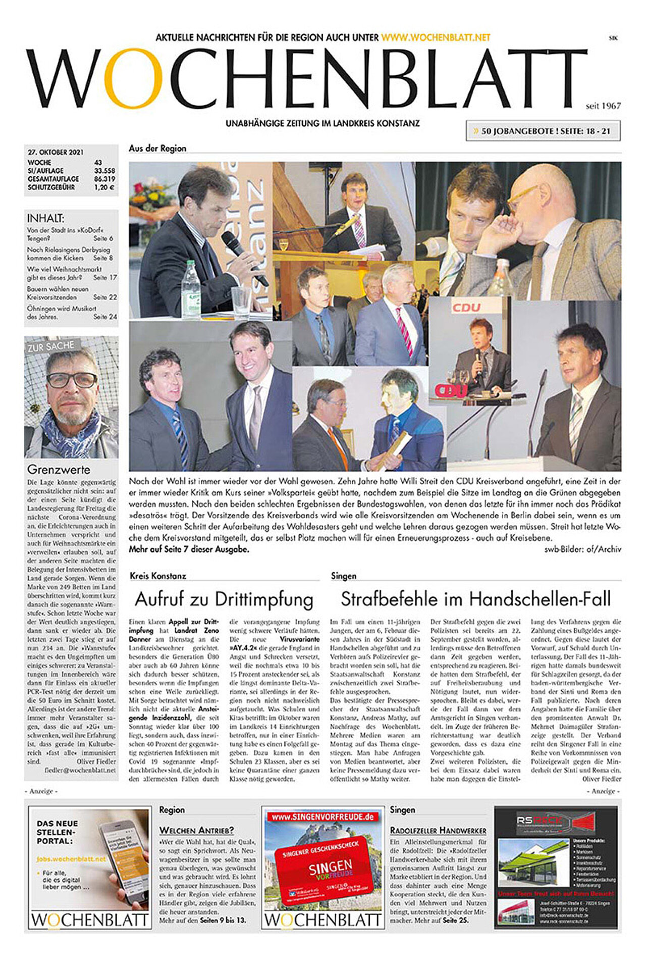 Ausgabe 43 vom 27. Oktober 2021