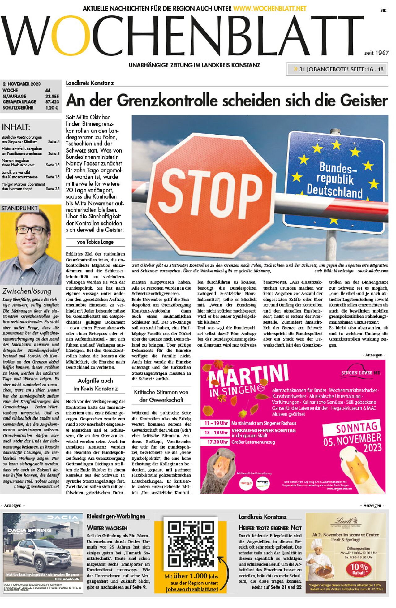 Ausgabe 44 vom 02. November 2023