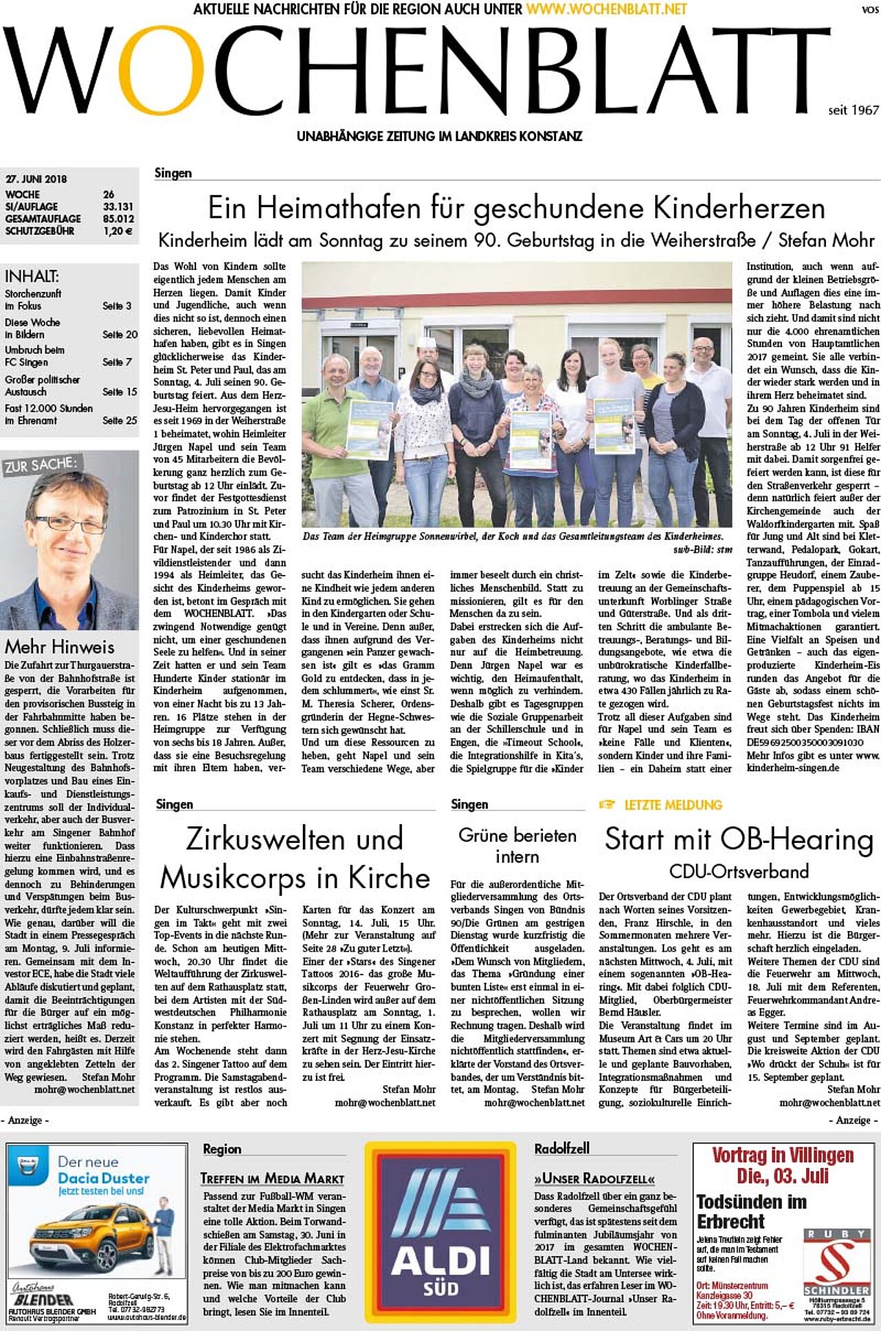 Ausgabe 26 vom 27. Juni 2018