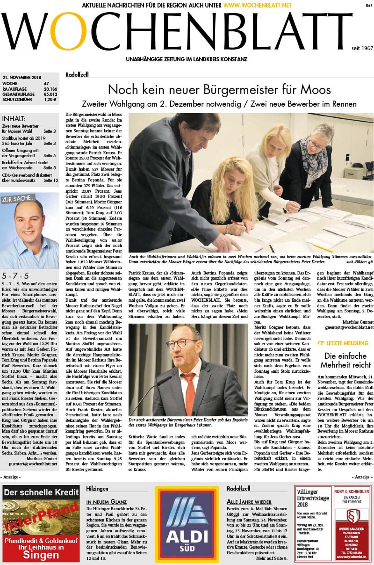 Ausgabe 47 vom 21. November 2018