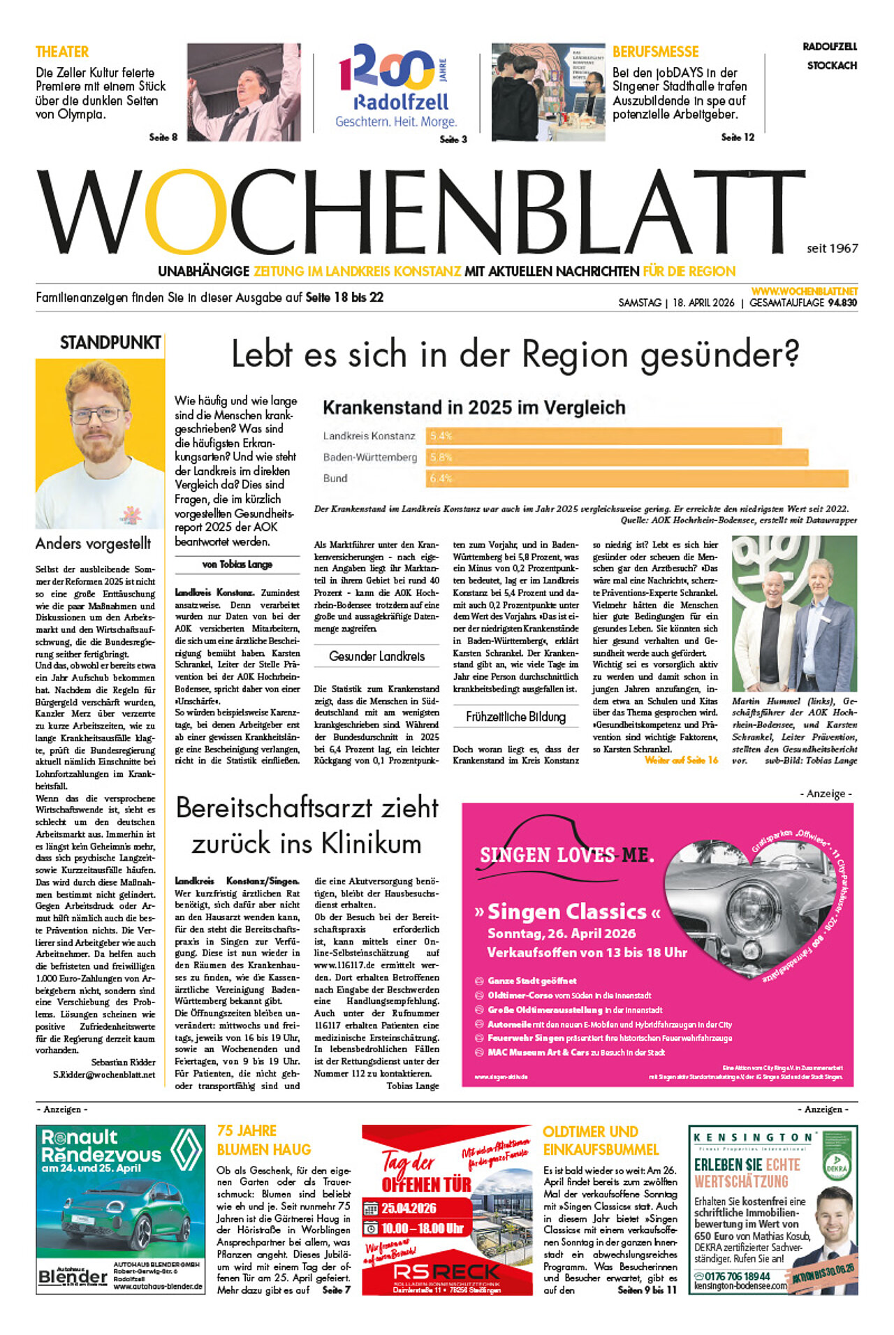 Ausgabe 16 vom 18. April 2026