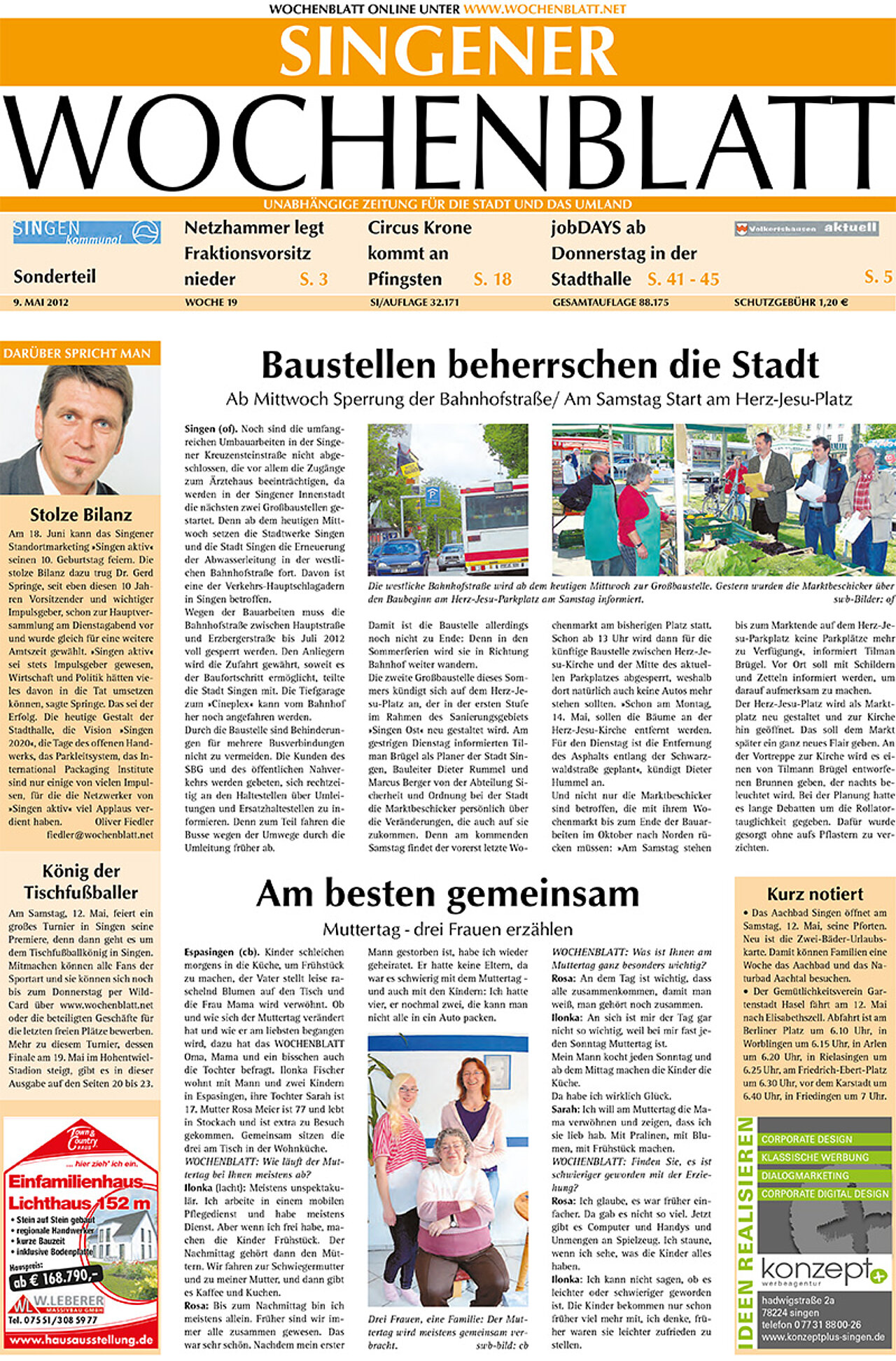 Ausgabe 19 vom 09. Mai 2012