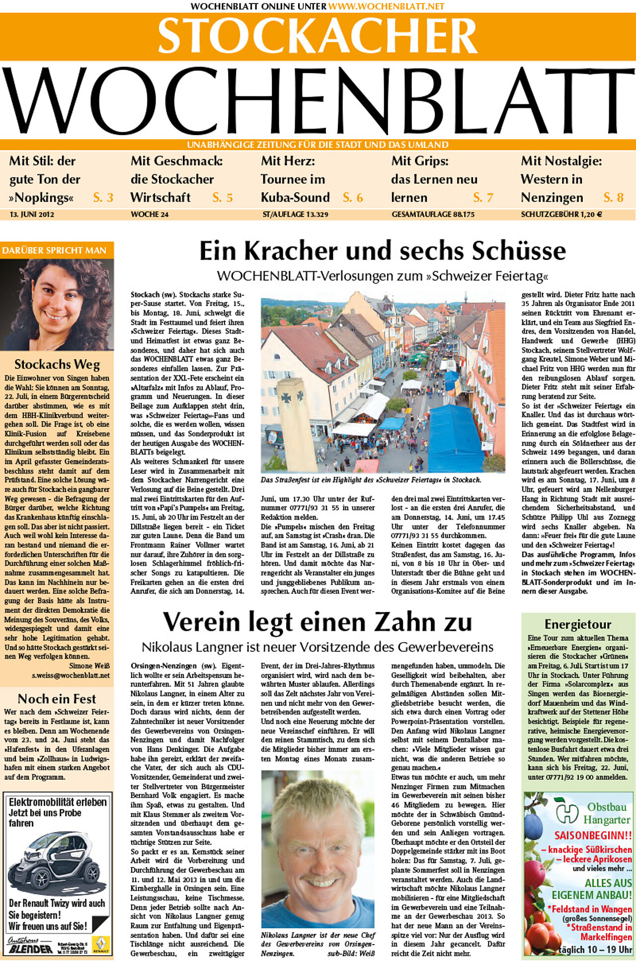 Ausgabe 24 vom 13. Juni 2012