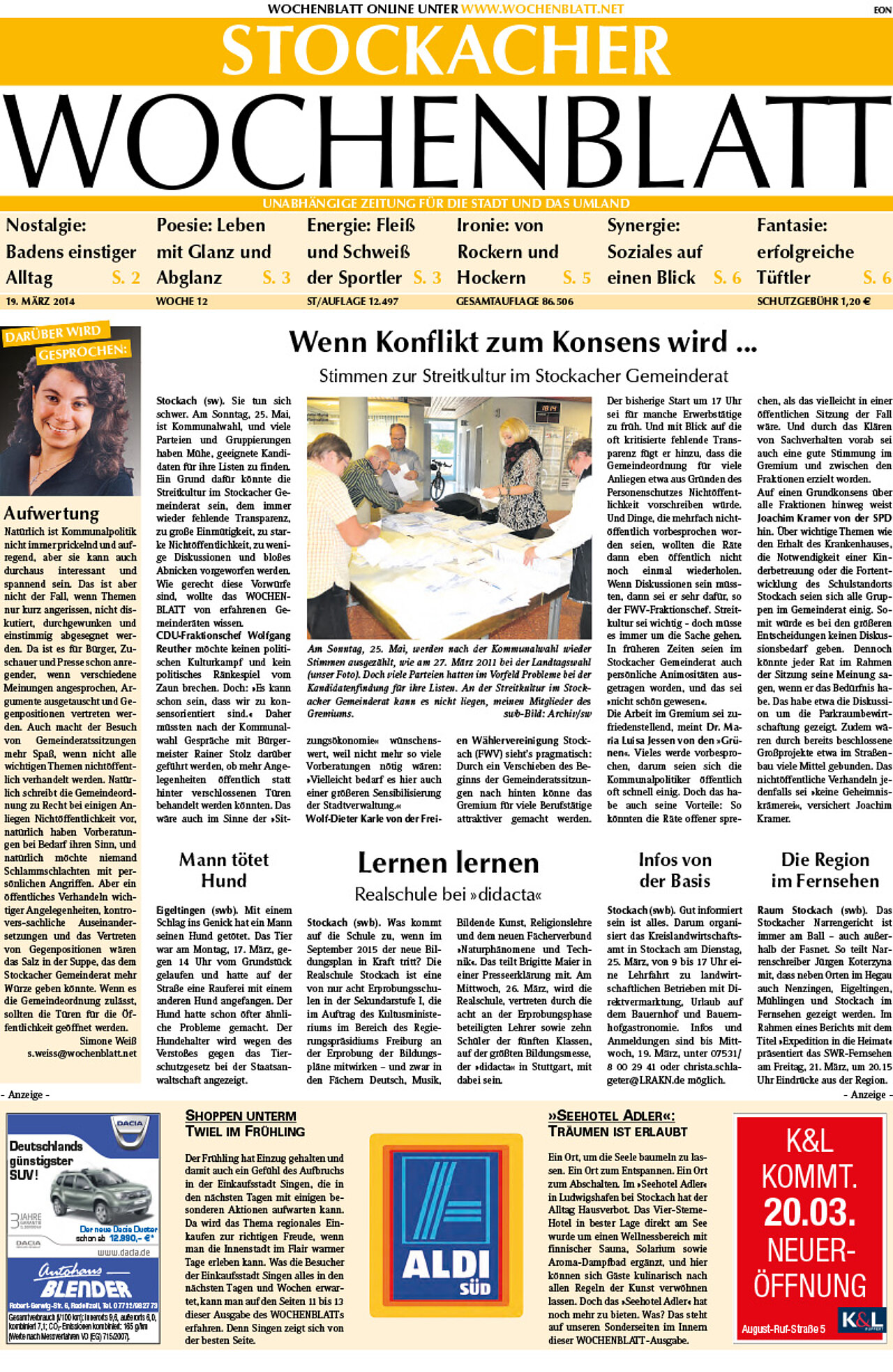 Ausgabe 12 vom 19. März 2014