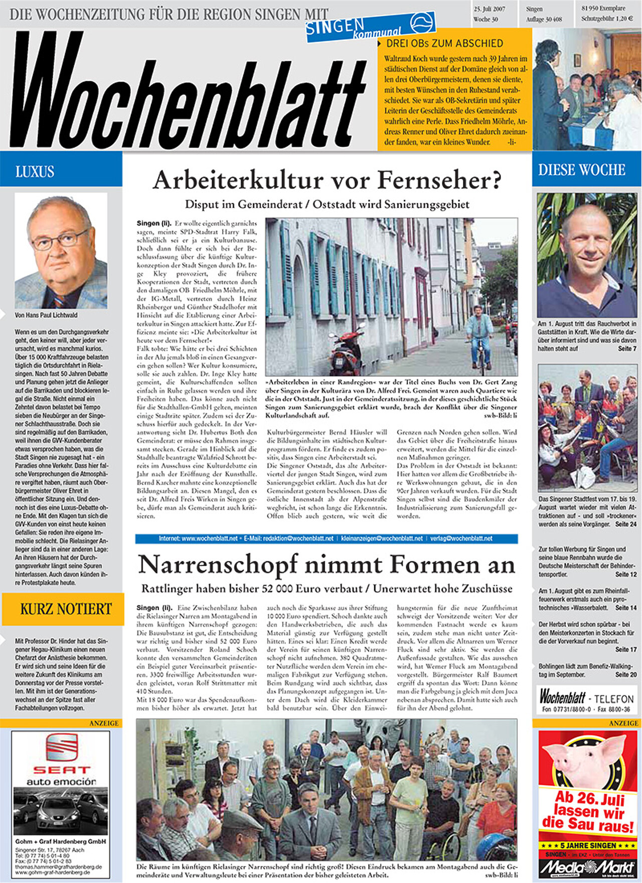 Ausgabe 30 vom 25. Juli 2007