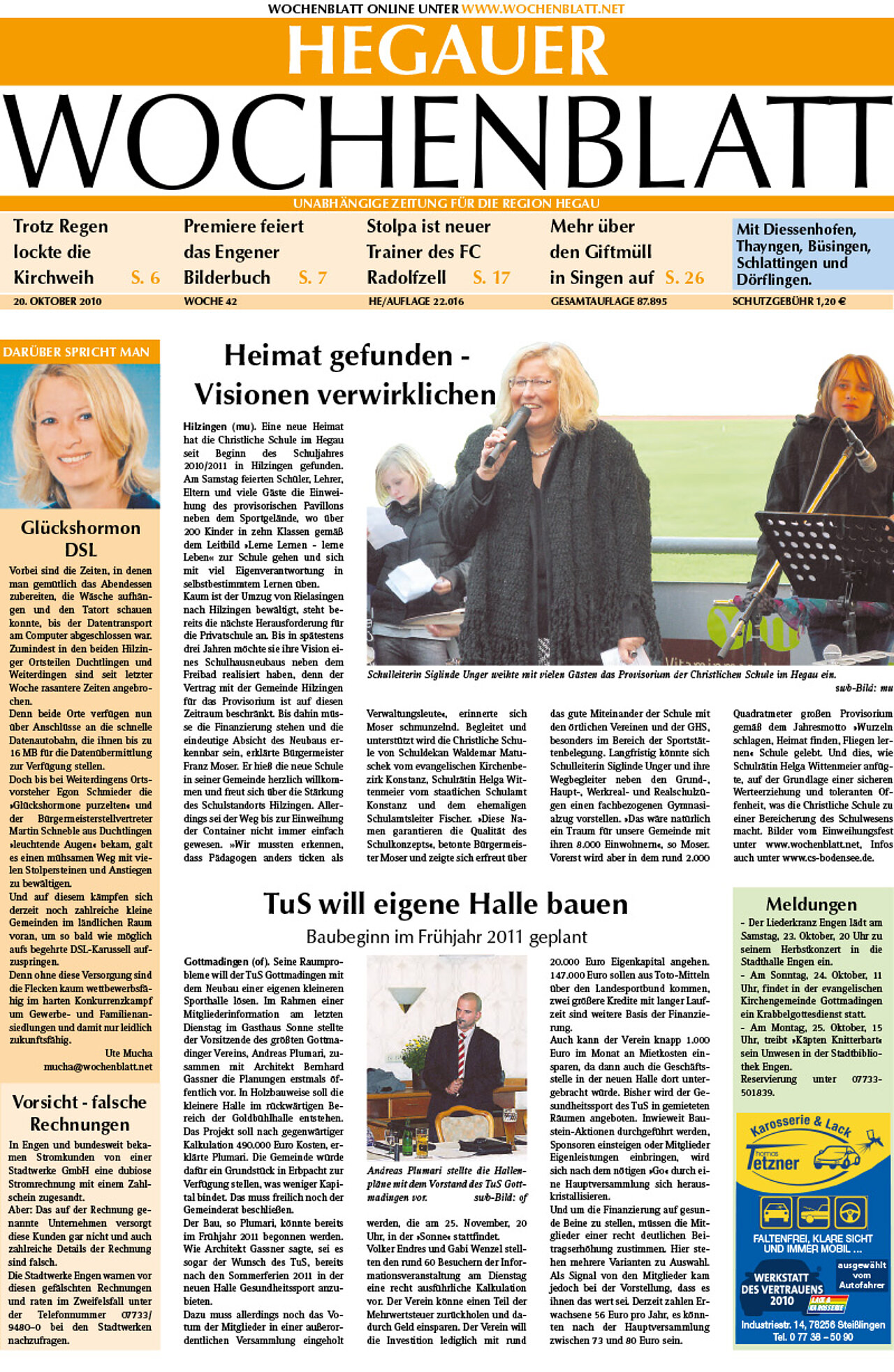 Ausgabe 42 vom 20. Oktober 2010