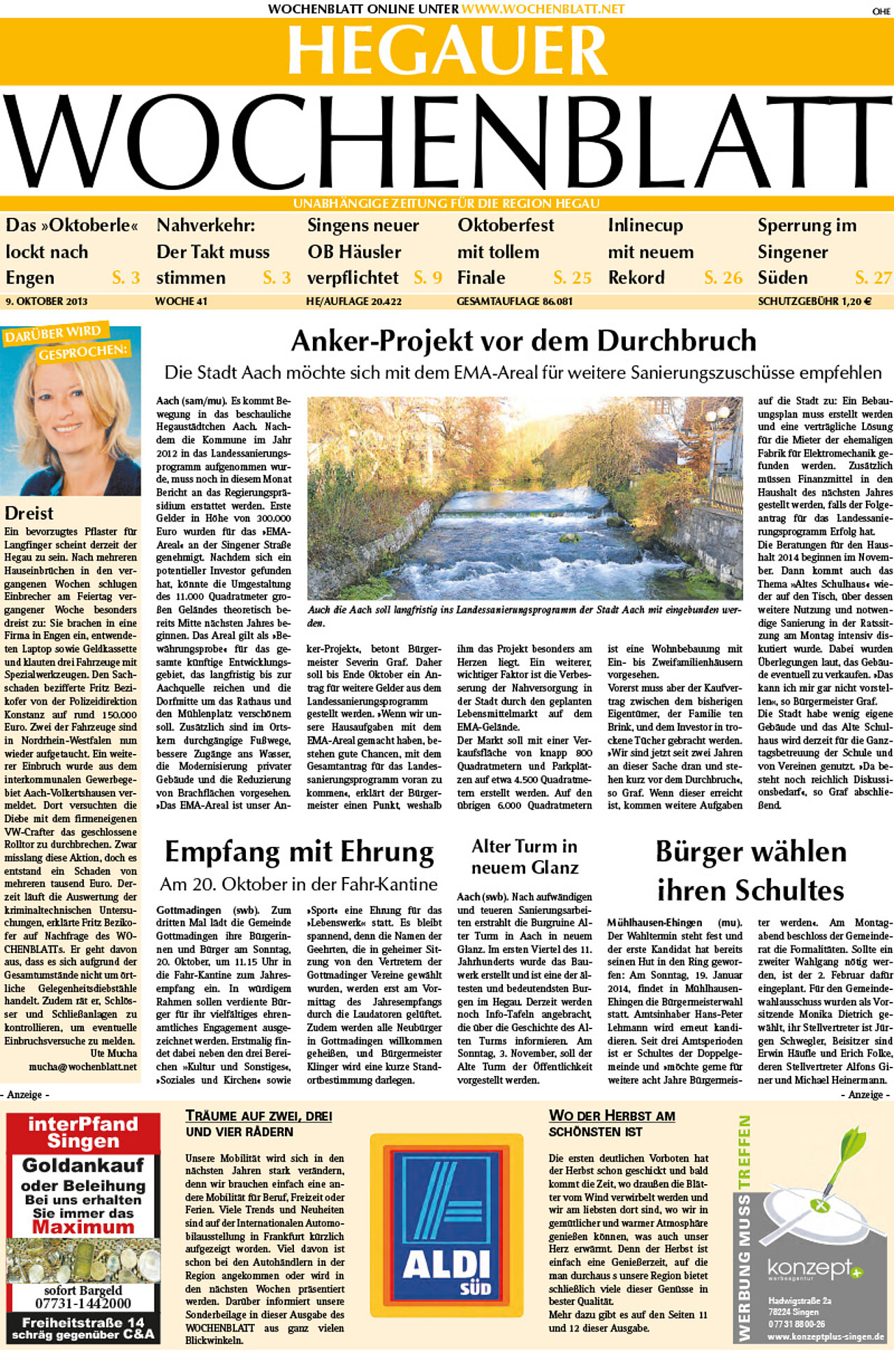 Ausgabe 41 vom 09. Oktober 2013