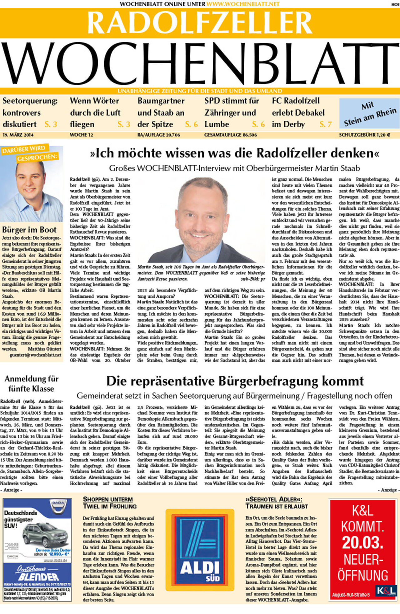 Ausgabe 12 vom 19. März 2014