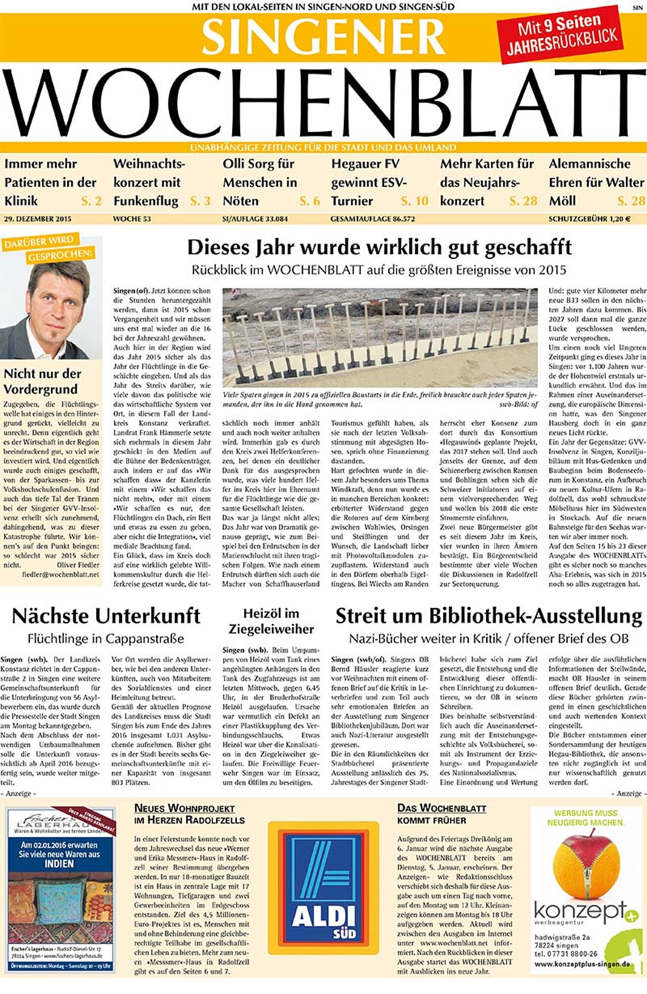 Ausgabe 53 vom 29. Dezember 2015