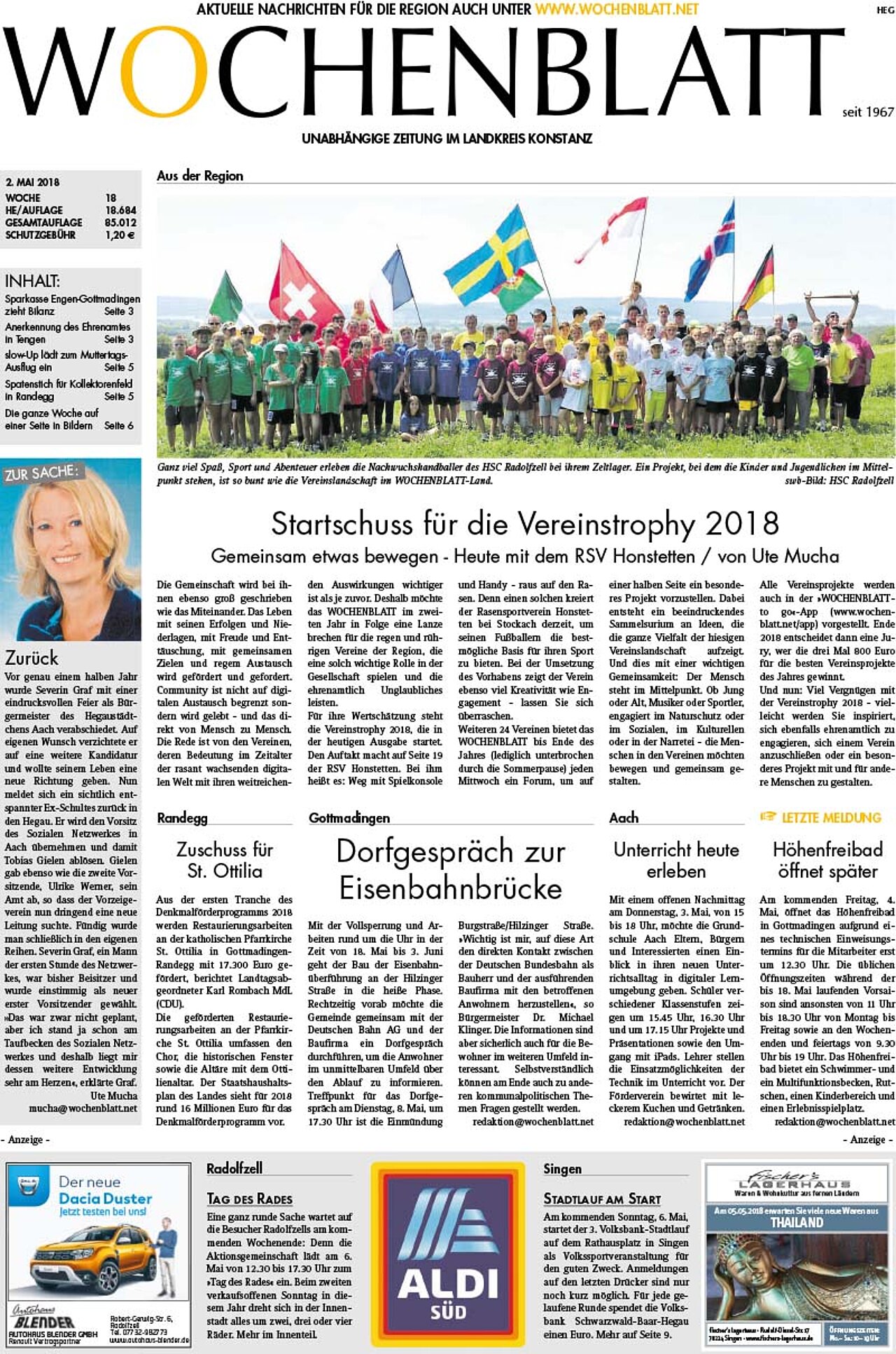 Ausgabe 18 vom 02. Mai 2018