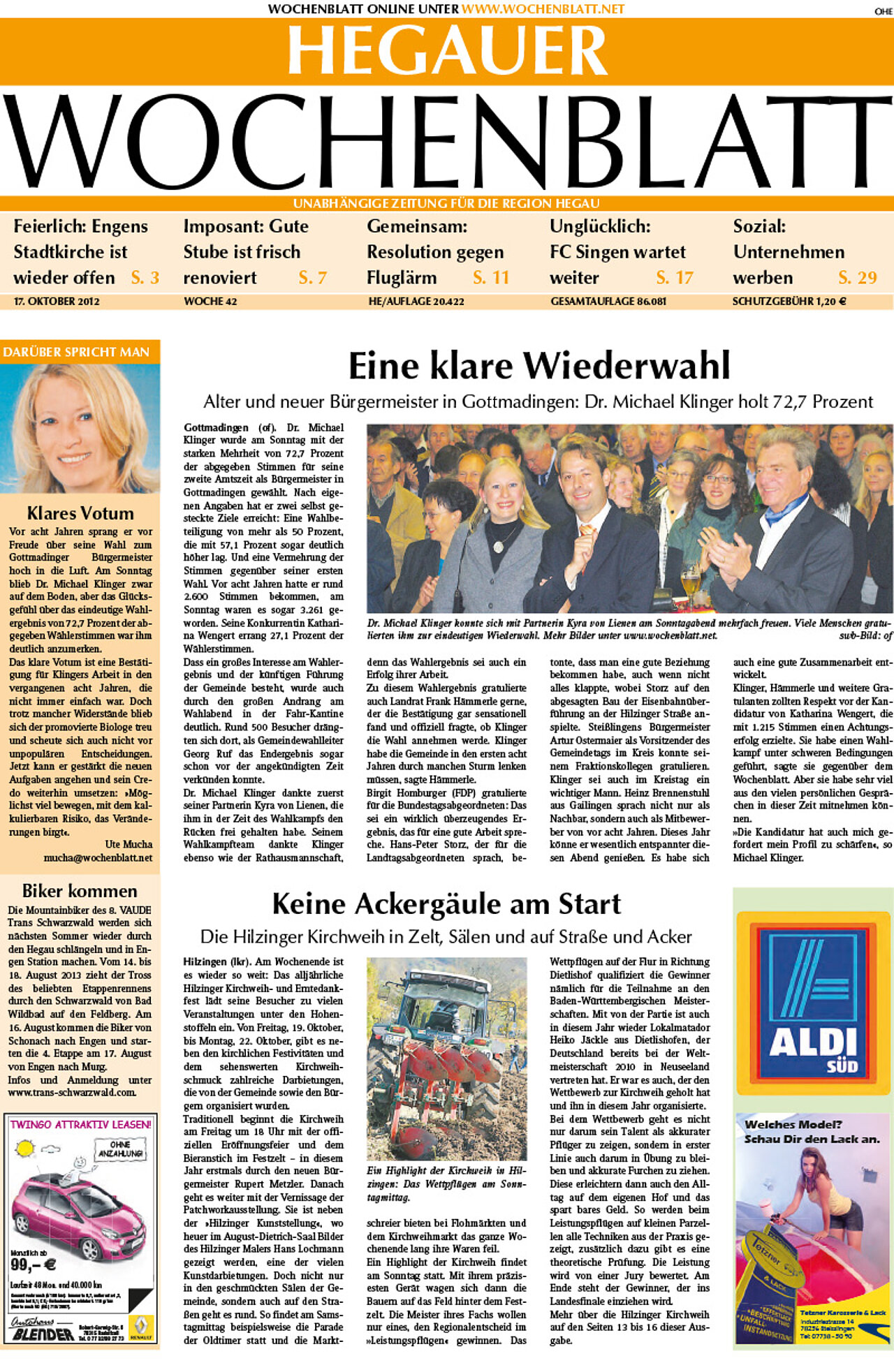 Ausgabe 42 vom 17. Oktober 2012