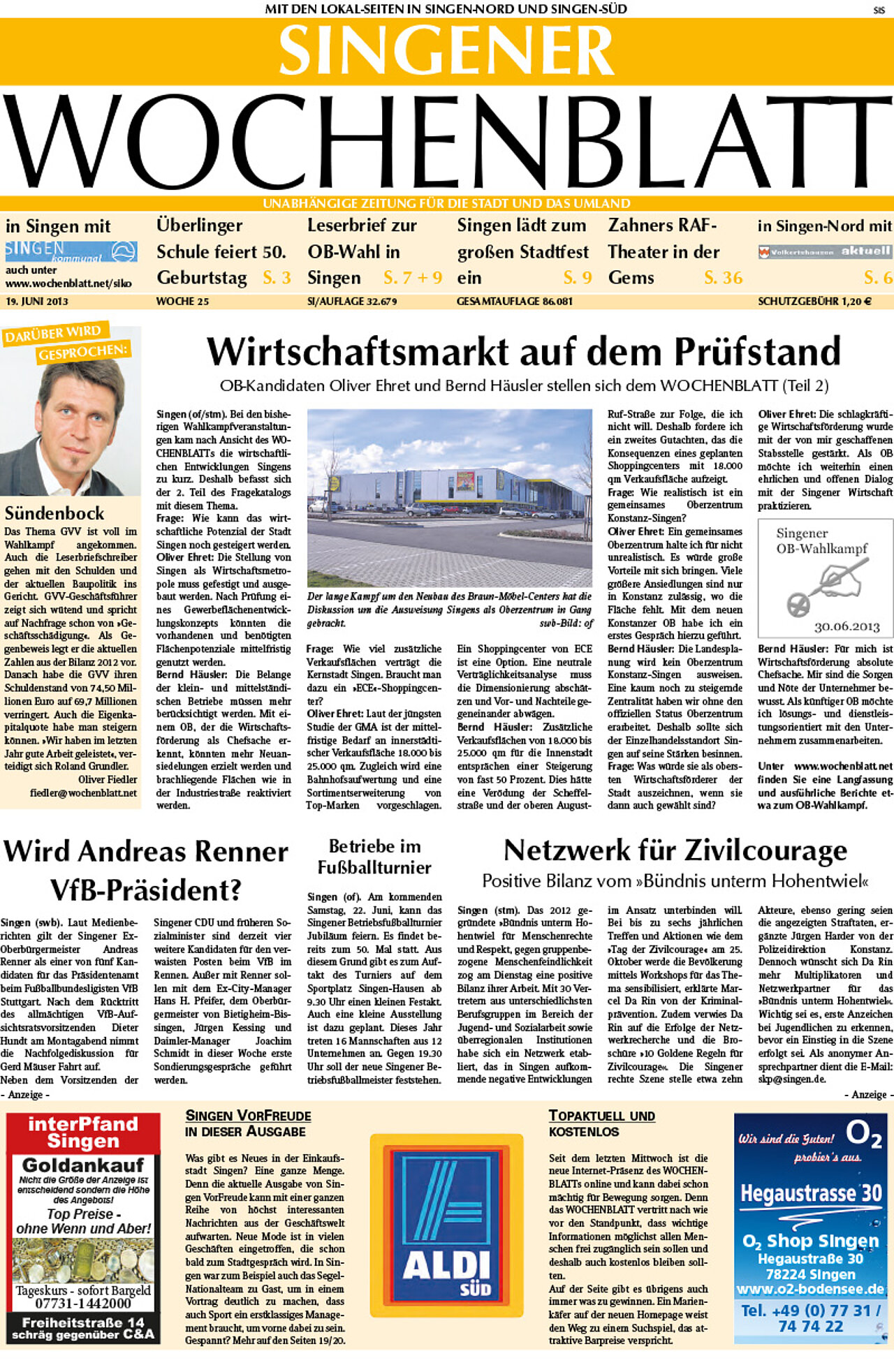 Ausgabe 25 vom 19. Juni 2013