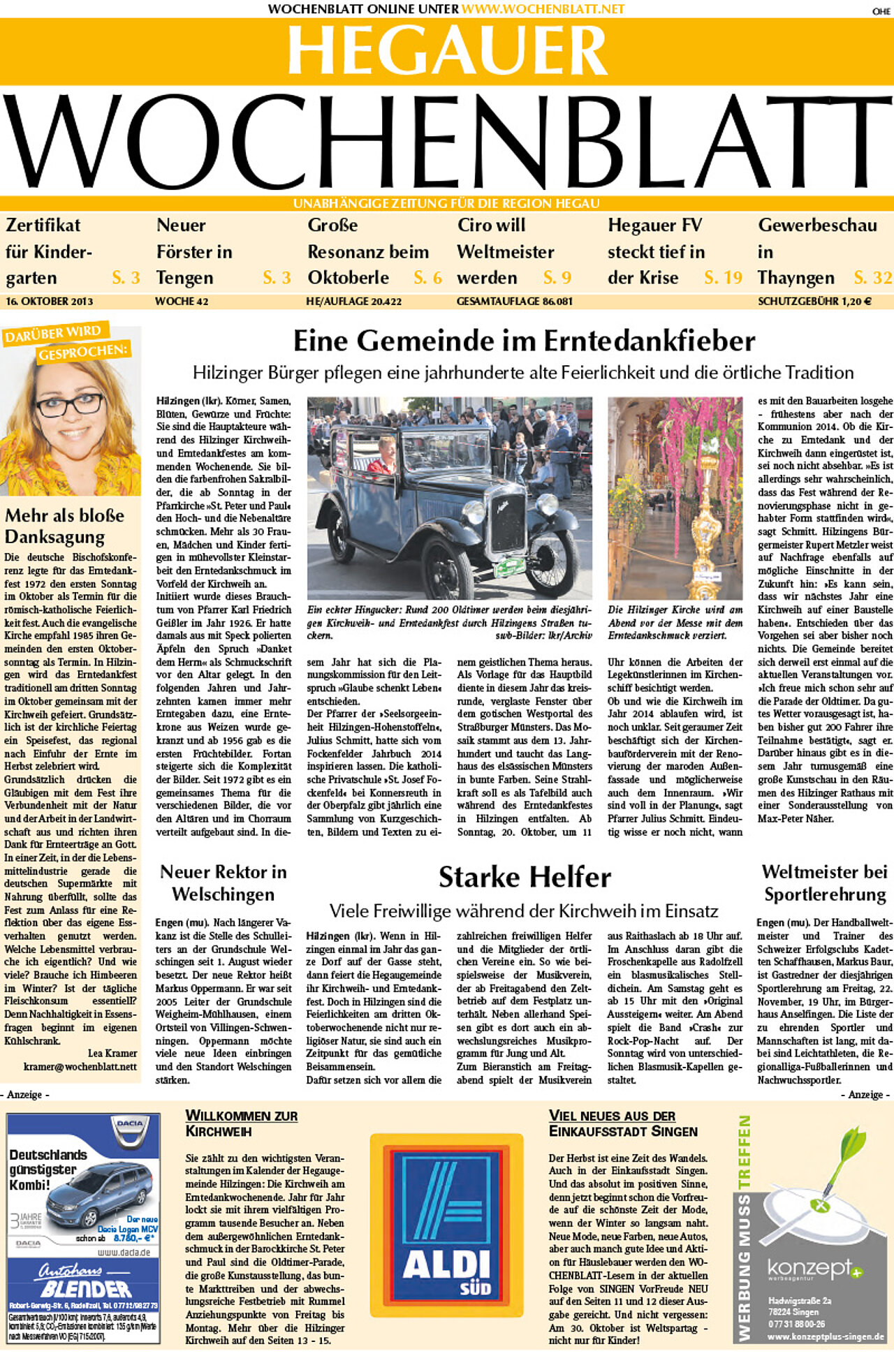 Ausgabe 42 vom 16. Oktober 2013