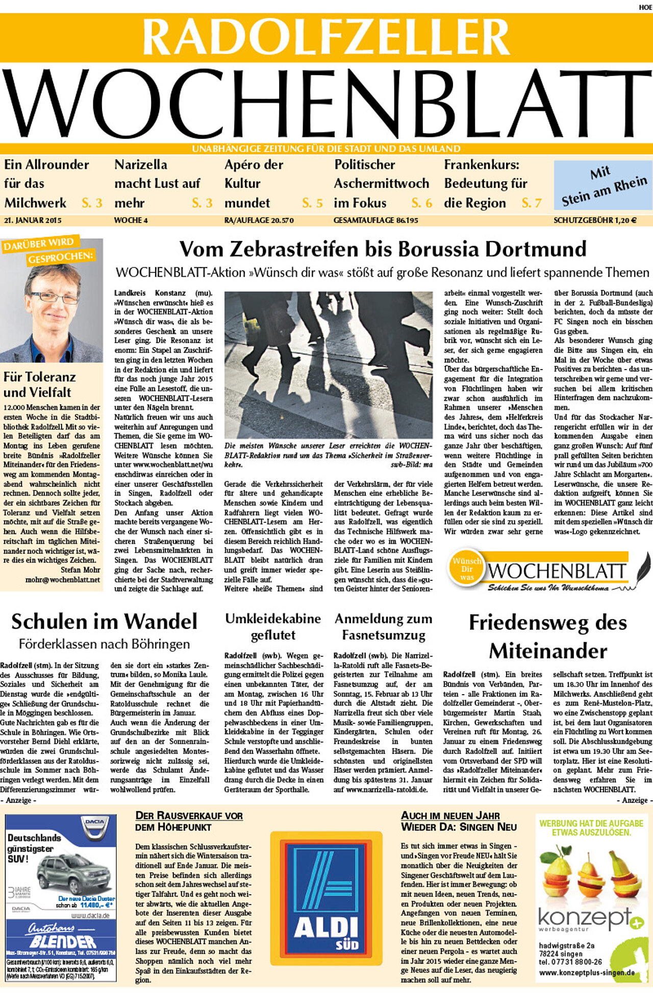 Ausgabe 04 vom 21. Januar 2015