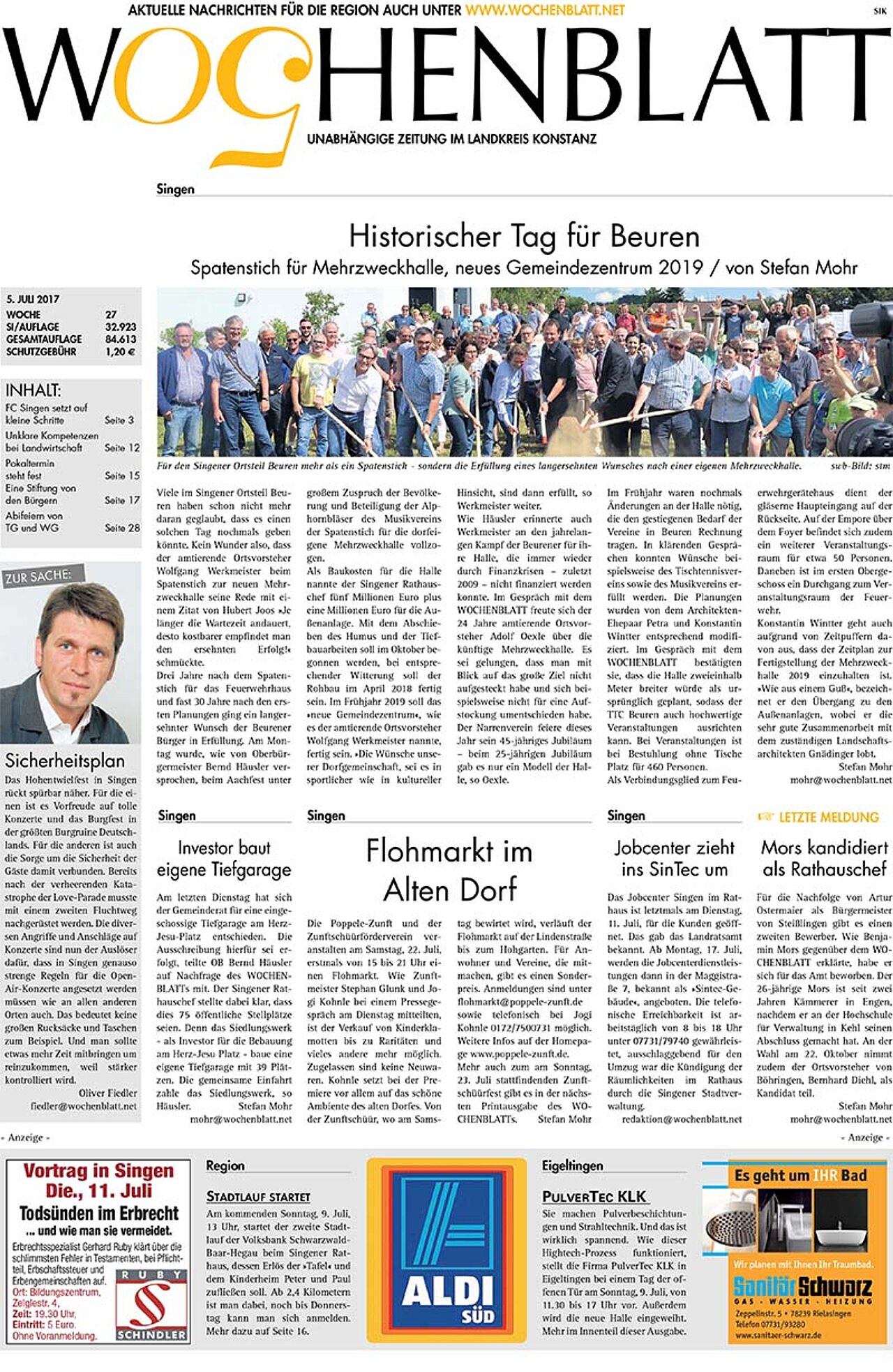 Ausgabe 27 vom 05. Juli 2017
