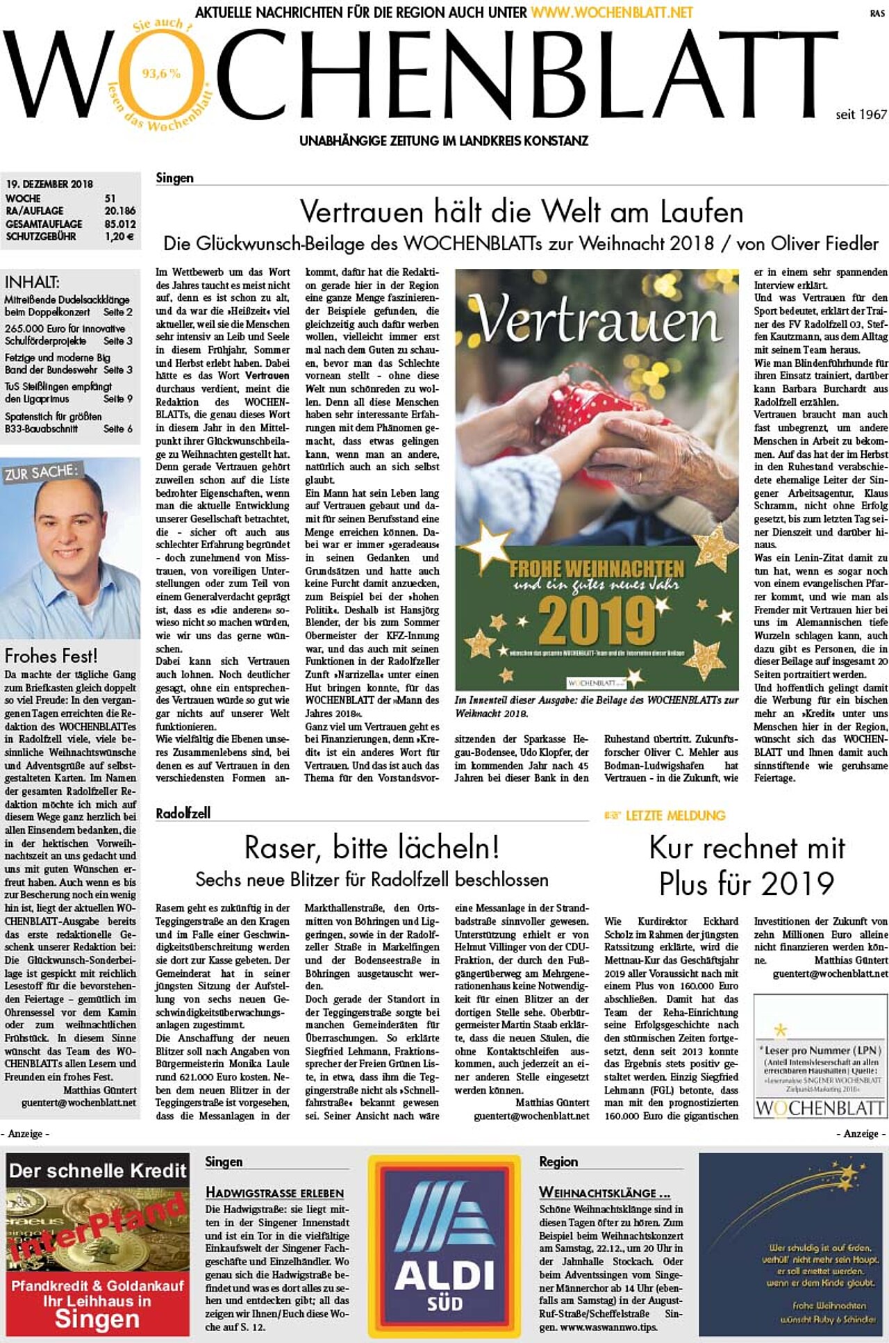 Ausgabe 51 vom 19. Dezember 2018