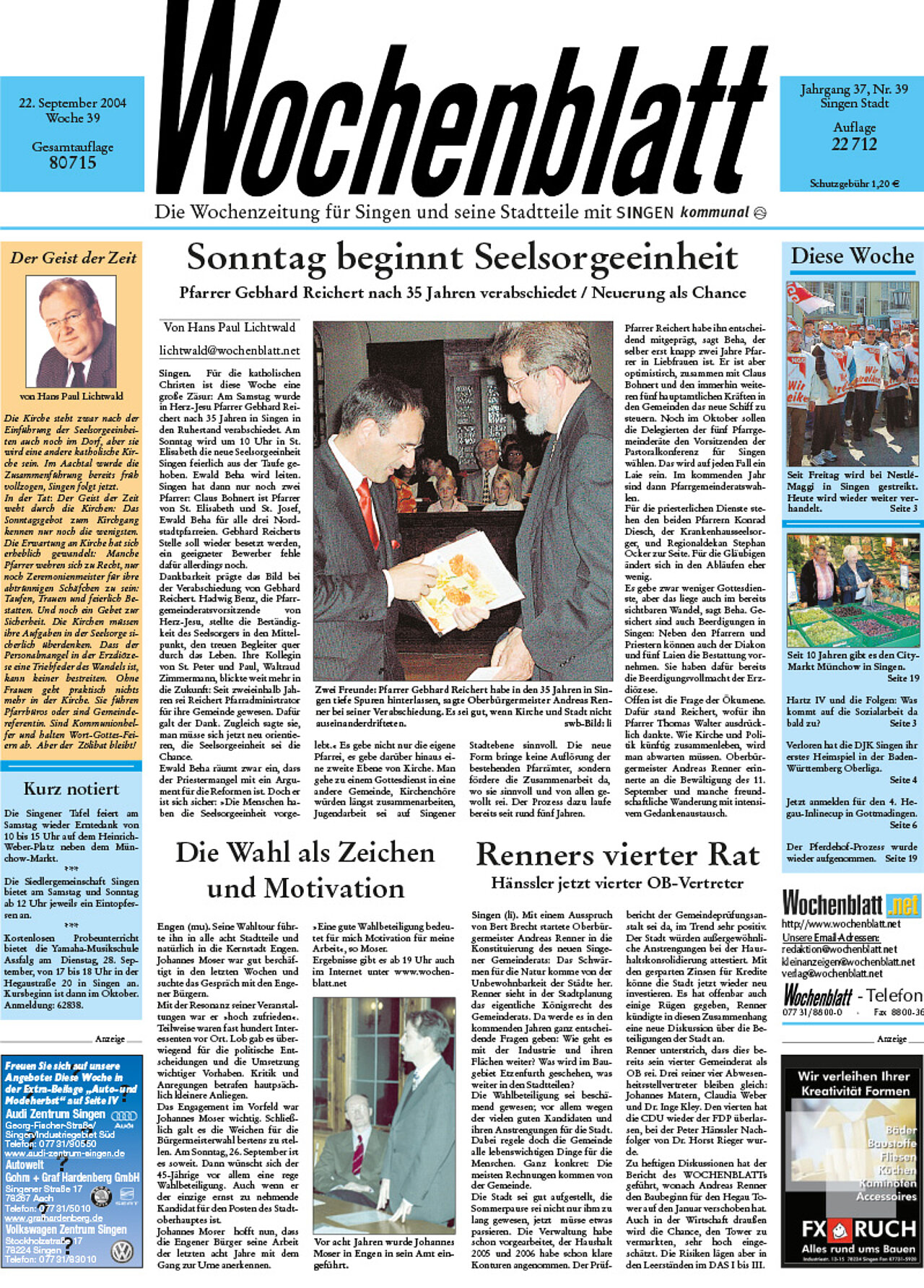 Ausgabe 39 vom 22. September 2004