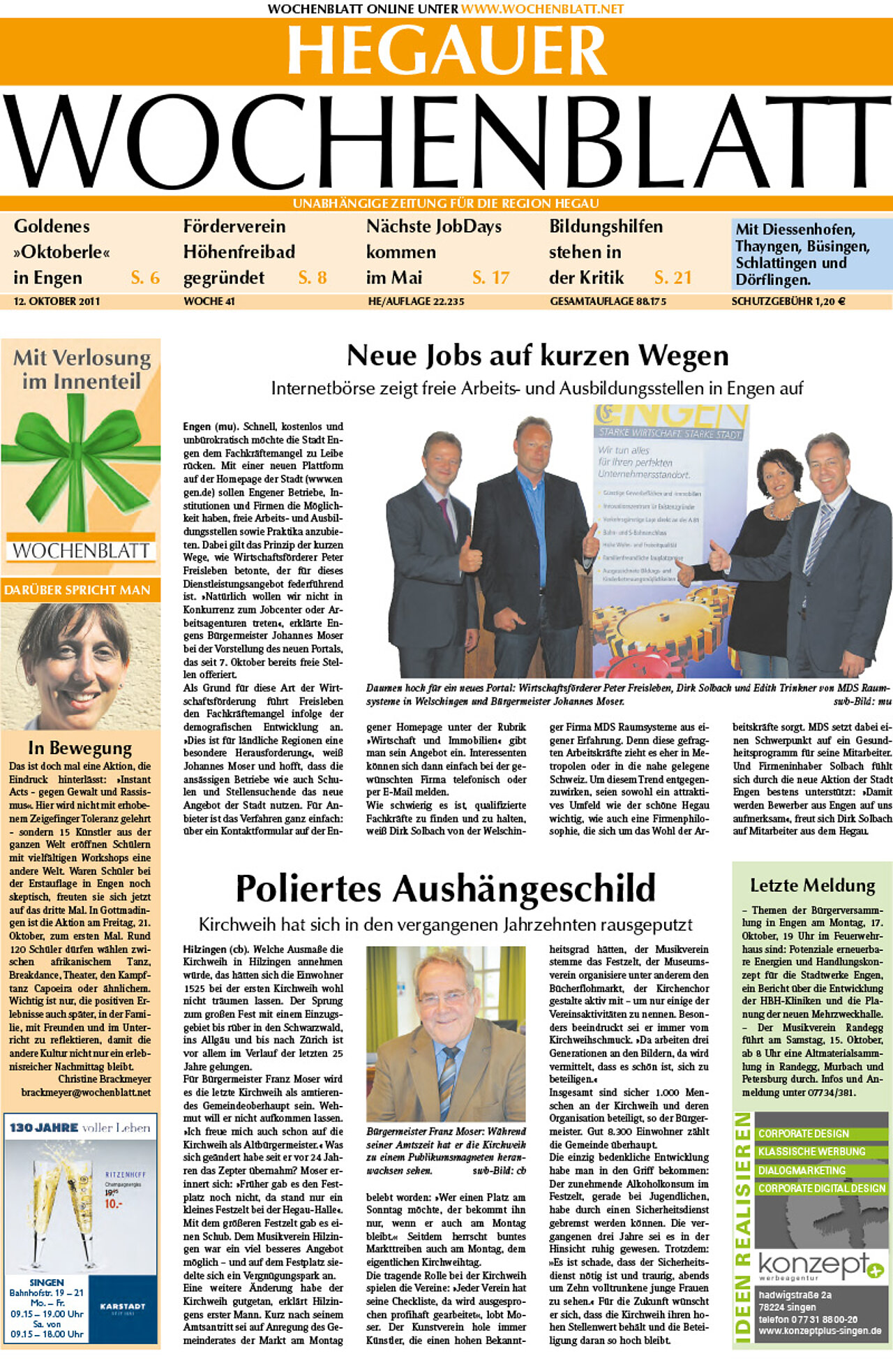 Ausgabe 41 vom 12. Oktober 2011