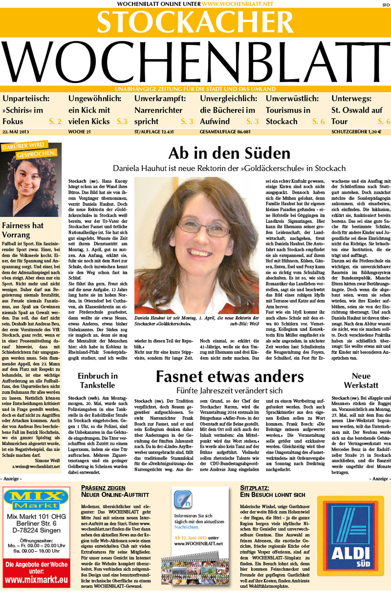 Ausgabe 21 vom 22. Mai 2013