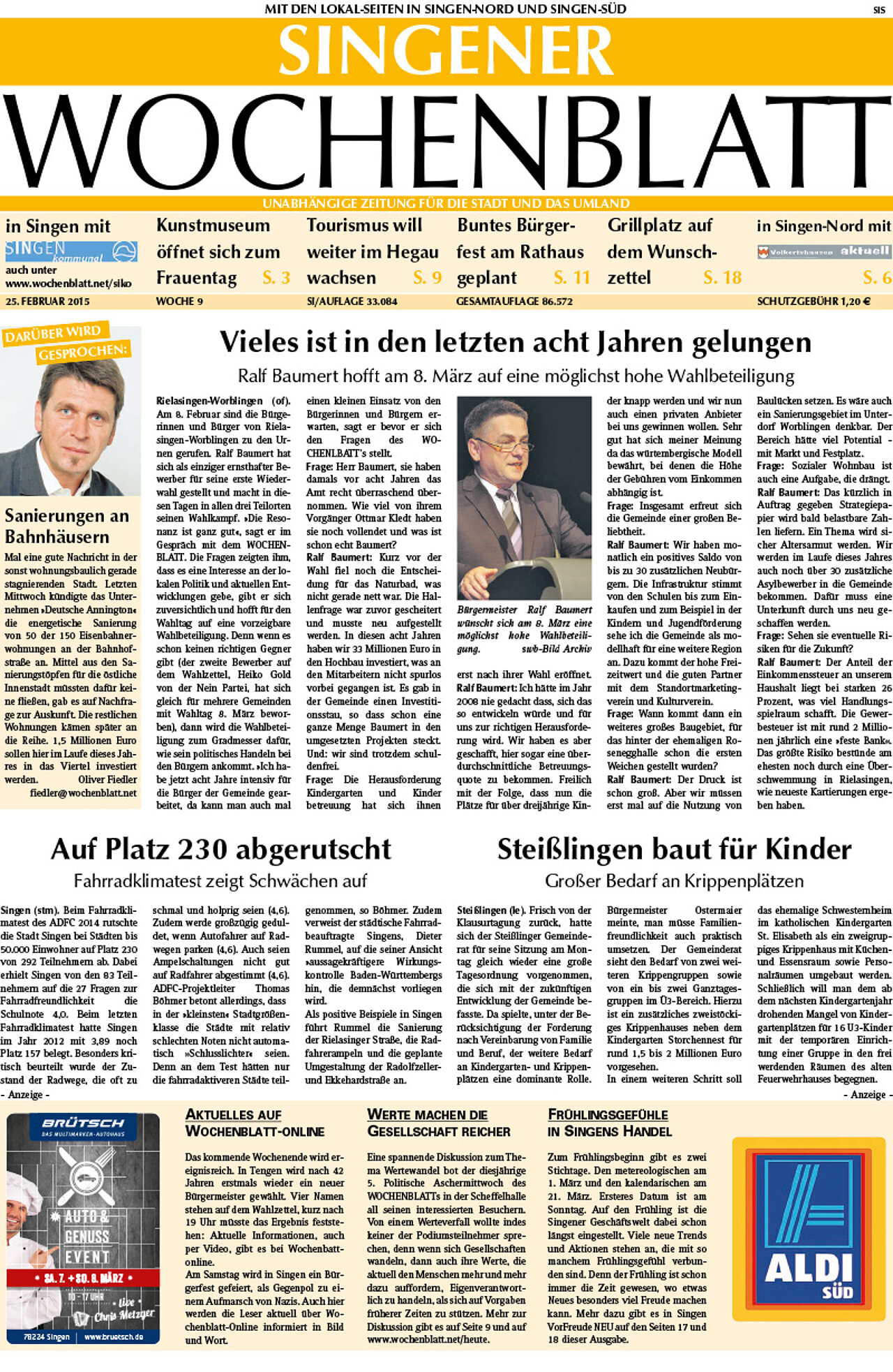 Ausgabe 09 vom 25. Februar 2015