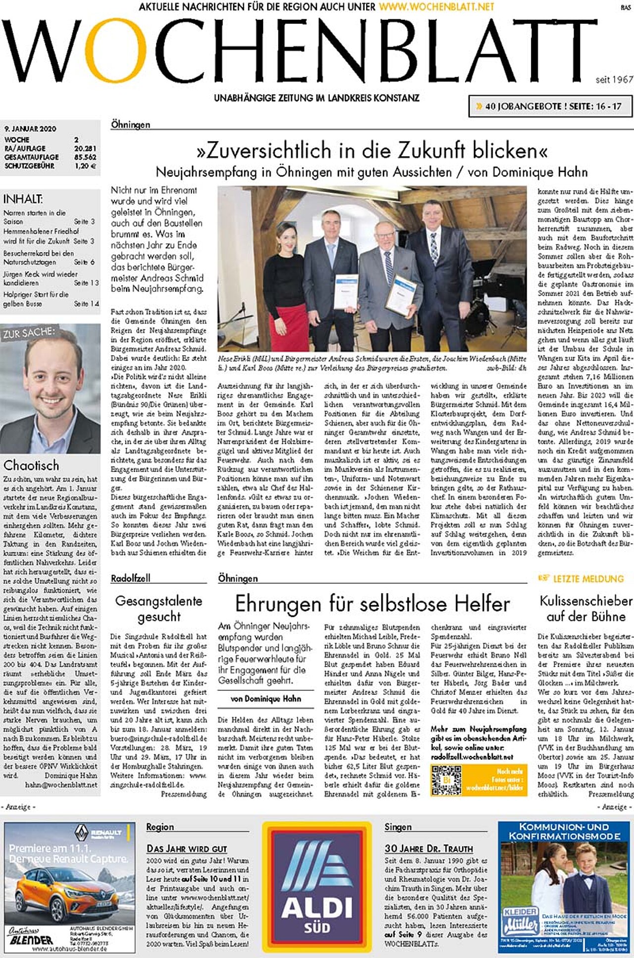 Ausgabe 02 vom 09. Januar 2020