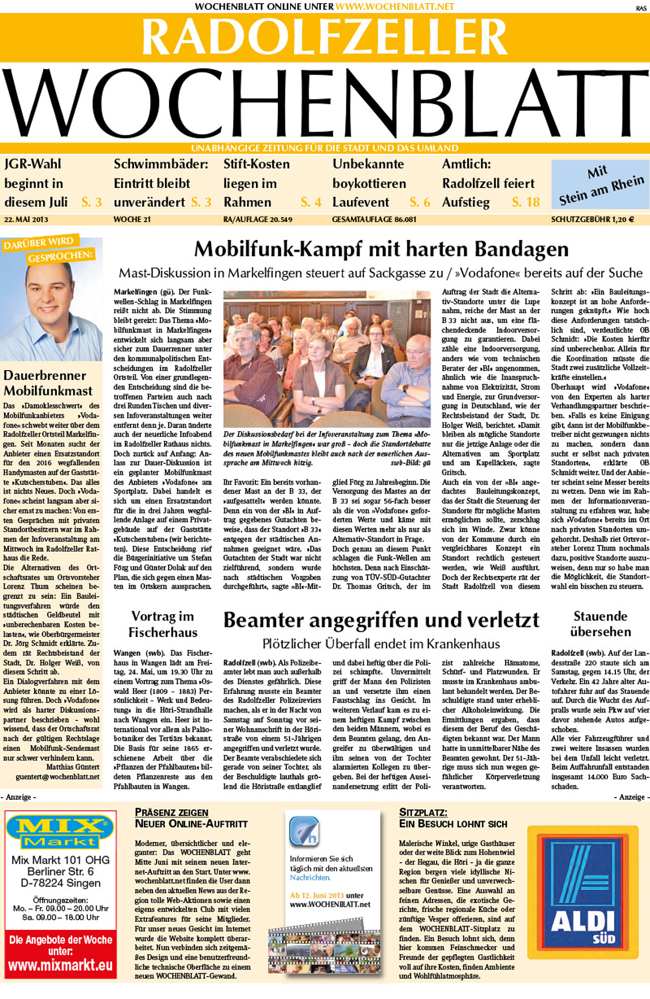 Ausgabe 21 vom 22. Mai 2013