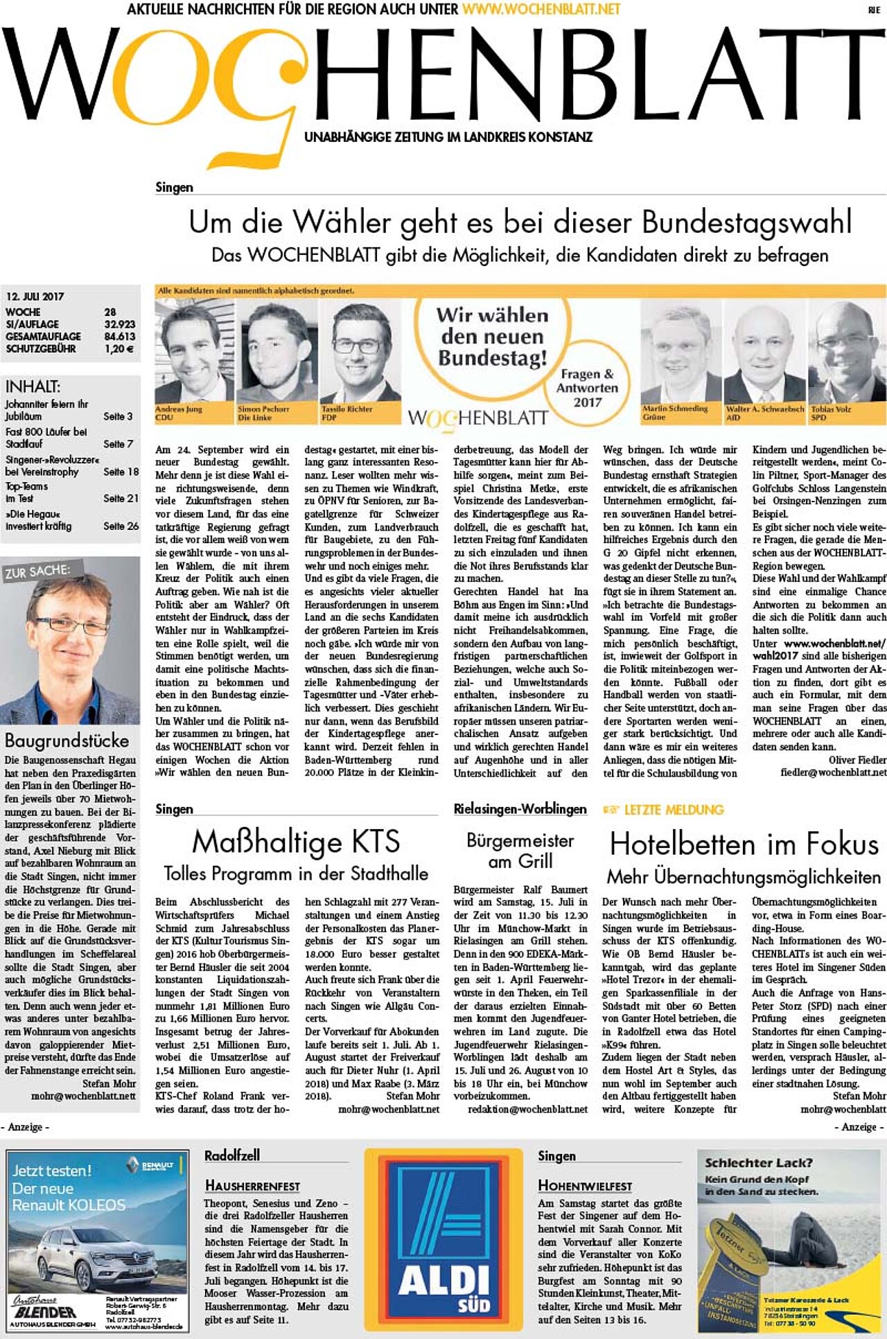 Ausgabe 28 vom 12. Juli 2017